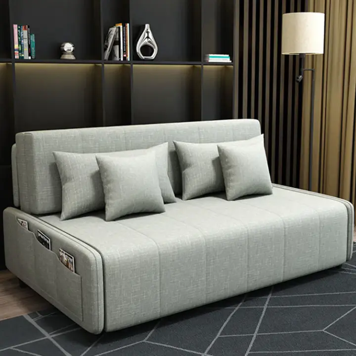Online store limited time offer! Nordic Convertible Sofa Bed Cotton Linen Upholstery