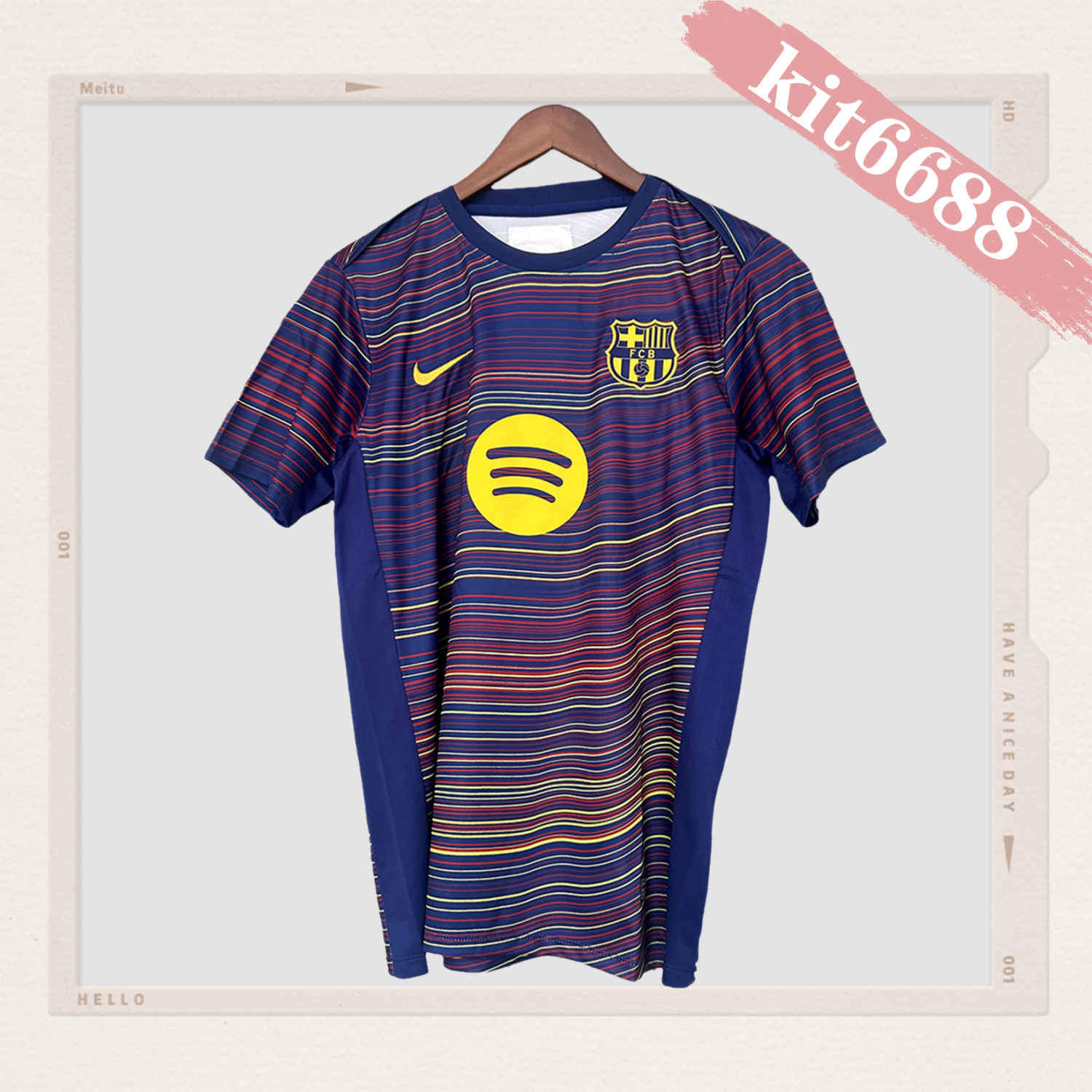 2025/2026 Barcelona Pre-match Football Jersey (Fan Edition)