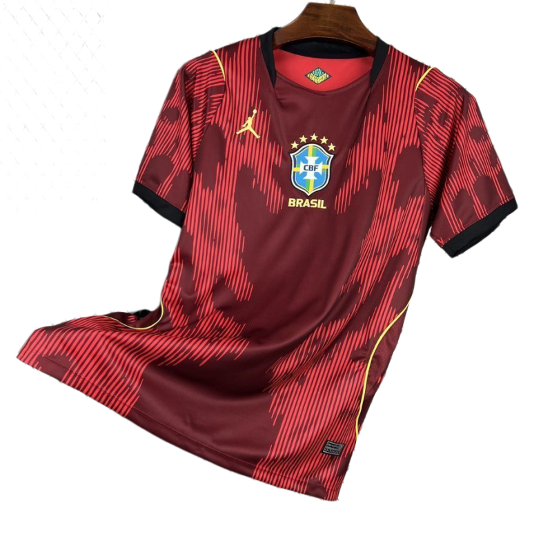 Brazil World Cup 2026 Goalkeeper Short Sleeve Jersey Fan Version