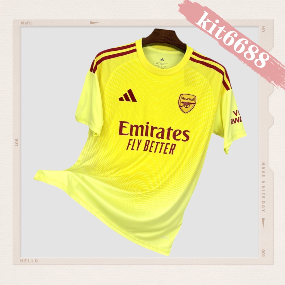 2025/2026 Arsenal Yellow Goalkeeper Football Shirt (Fans)