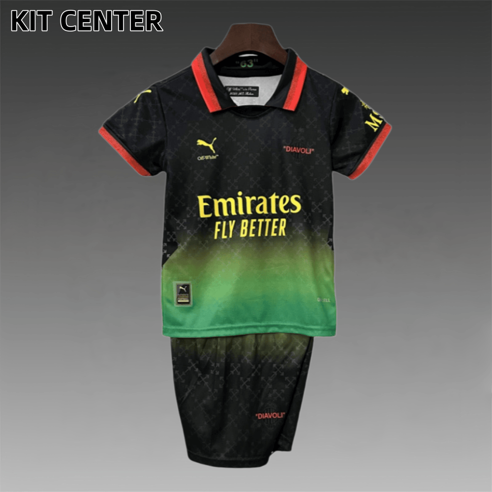 2025/2026 AC Milan Joint Edition Football Shirt (Kids Kit socks)