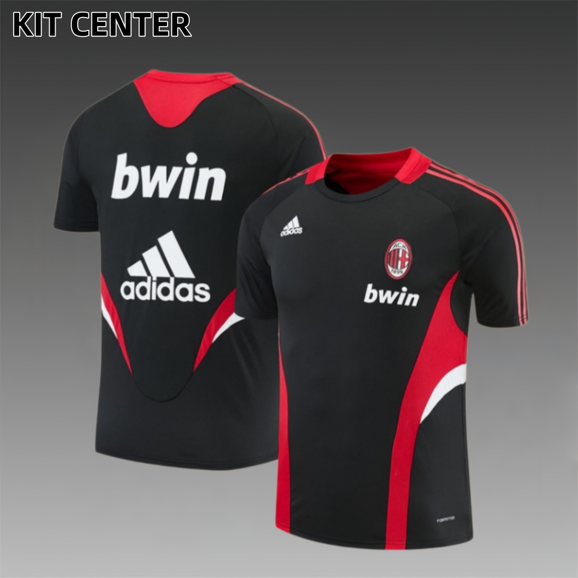 08/09 AC Milan retro training suit short sleeved football shirt