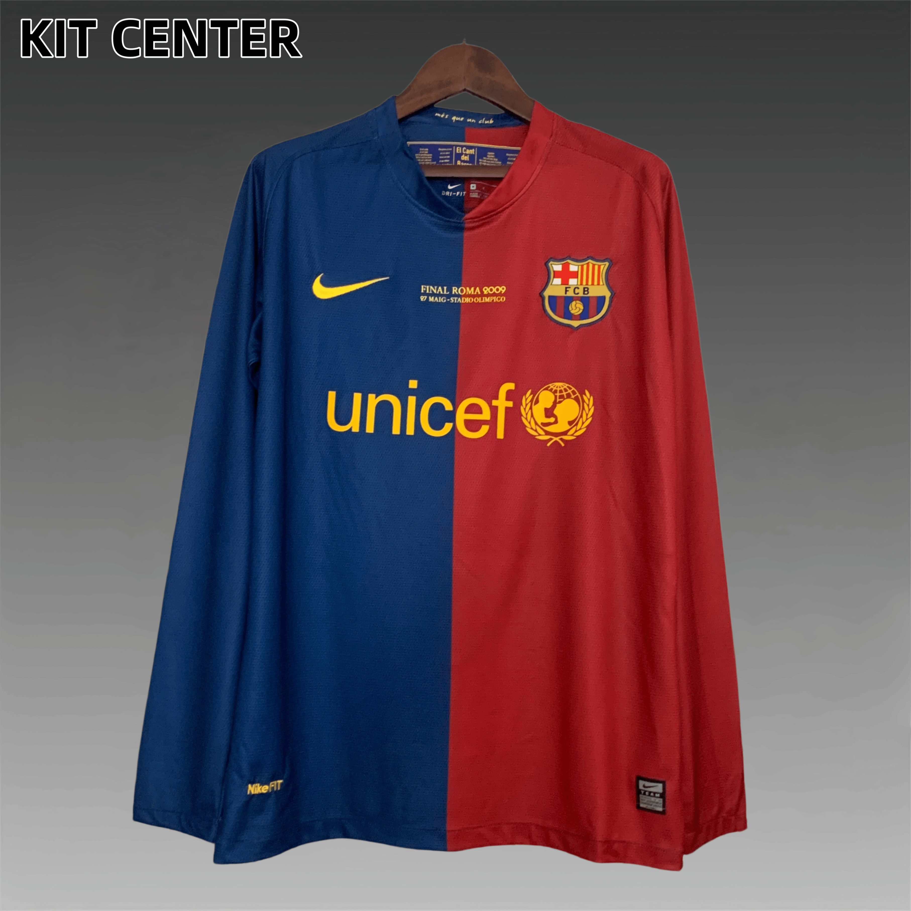08/09 Barcelona  home long sleeves Retro Football Shirt