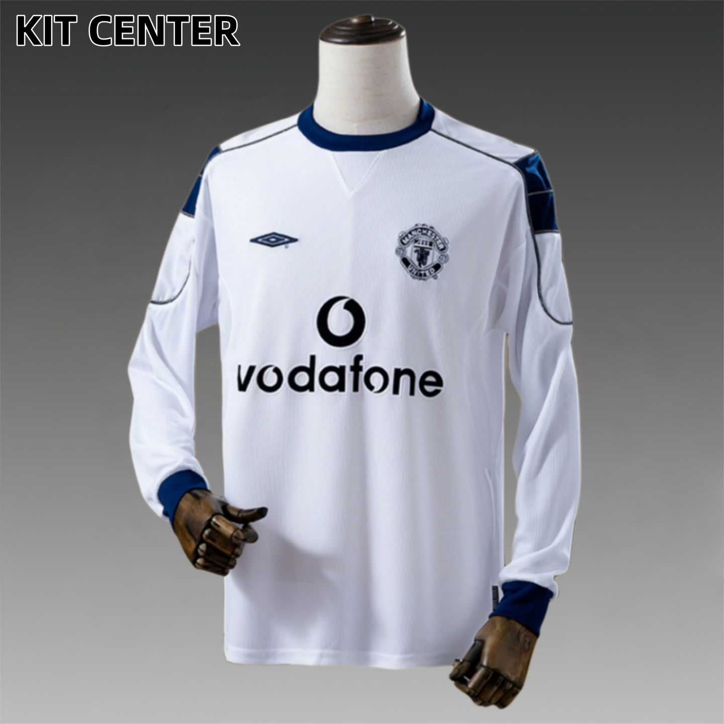 00/01 Manchester United Away  long sleeved retro football jersey