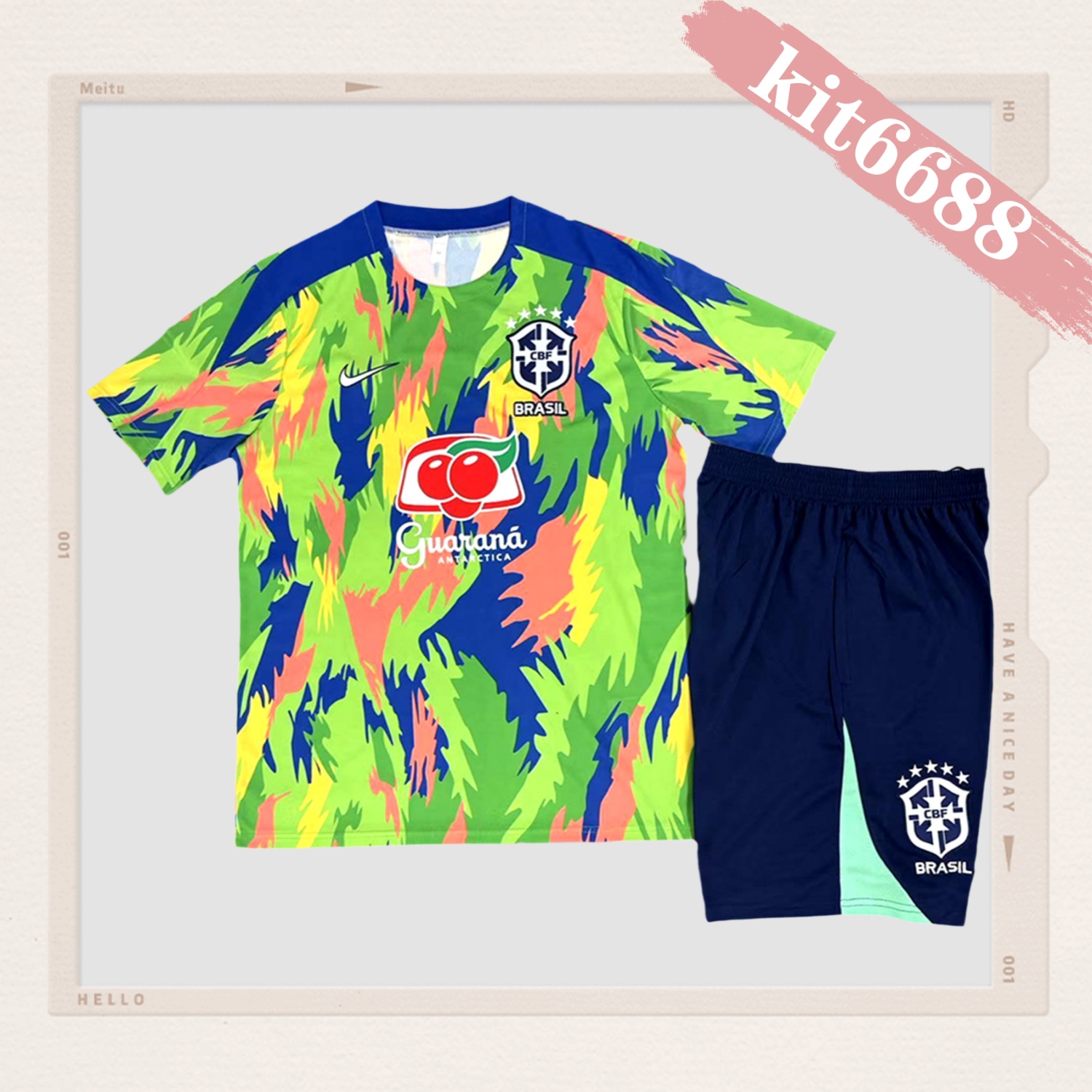 2025/2026 Brazil Short Sleeve Training Kit (Kids Kit)