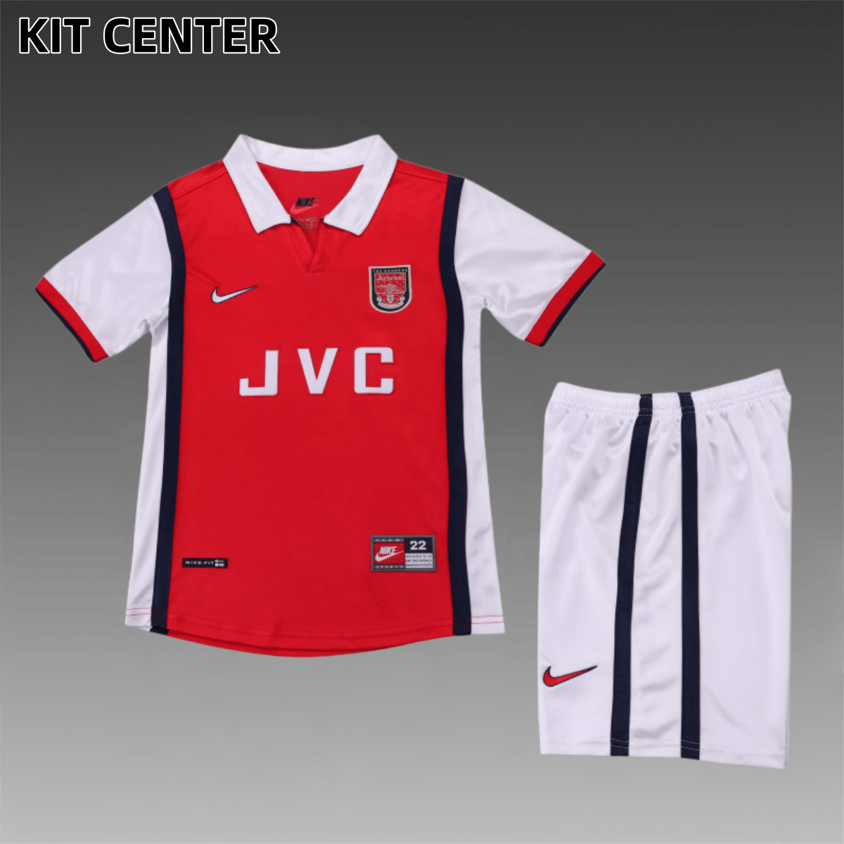 98/99 Arsenal Home Retro Football Shirt (Kids Kit)