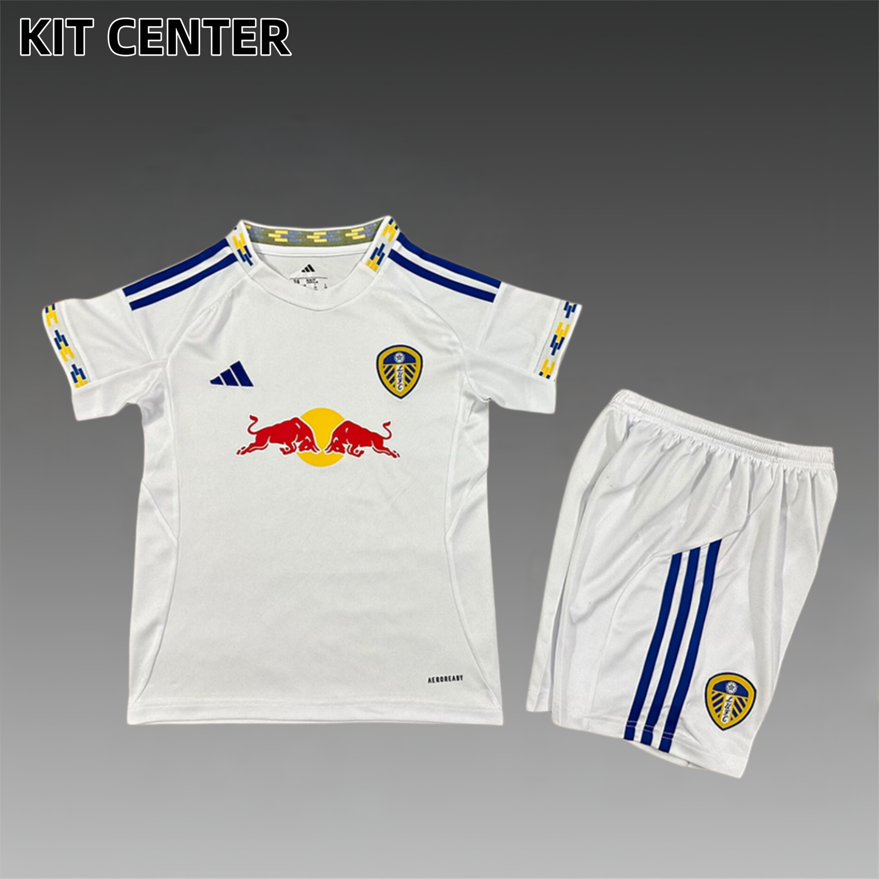 2025/2026 Leeds United Home Football Shirt (Kids Kit socks)