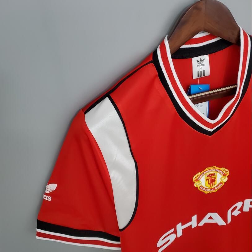 85/86 Manchester United home retro football jersey