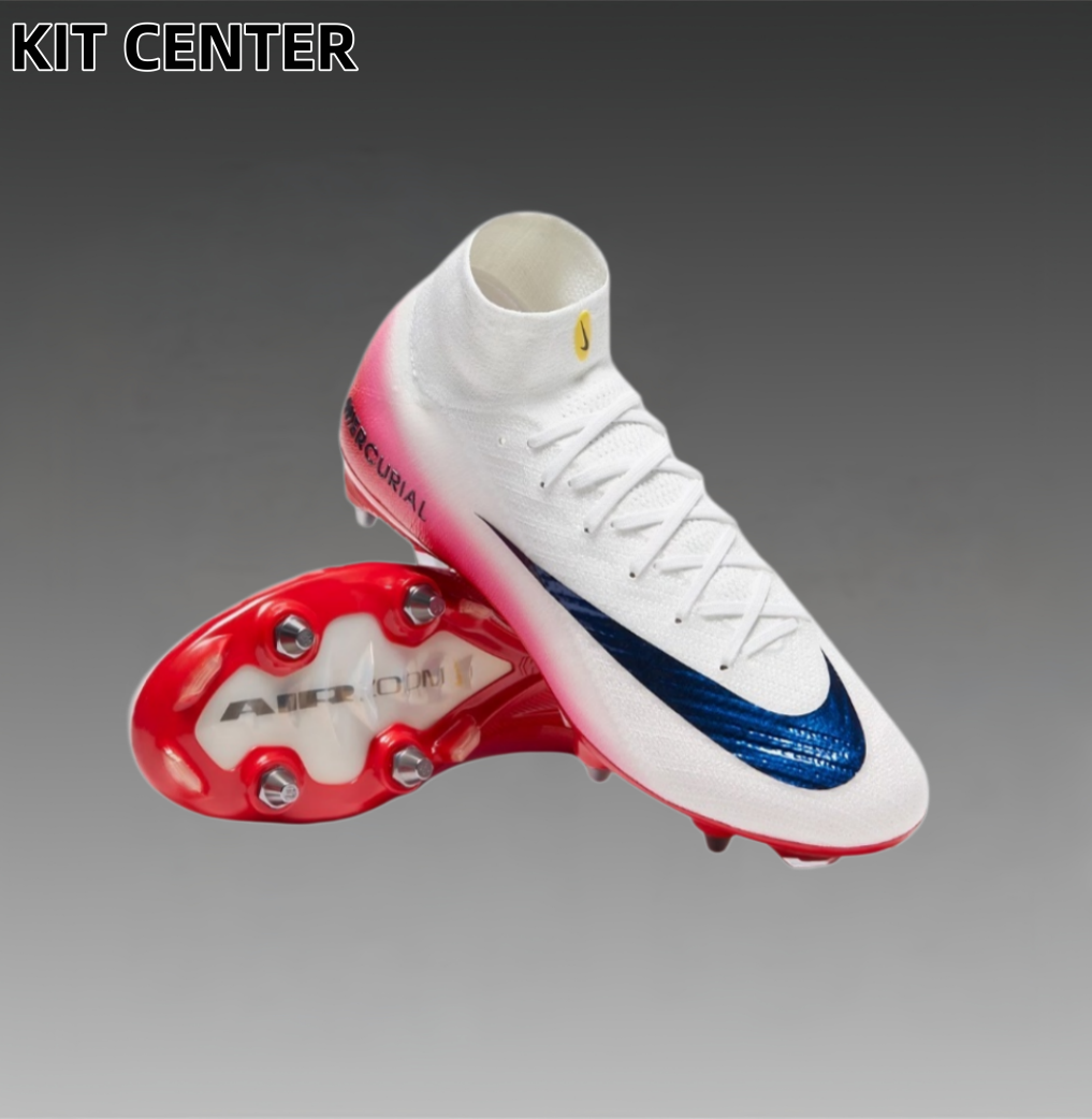 N Air Zoom Mercurial Superfly Elite 10 SG-PRO PLAYER EDITION Fear Nothing - White/University Red/Dark Obsidian