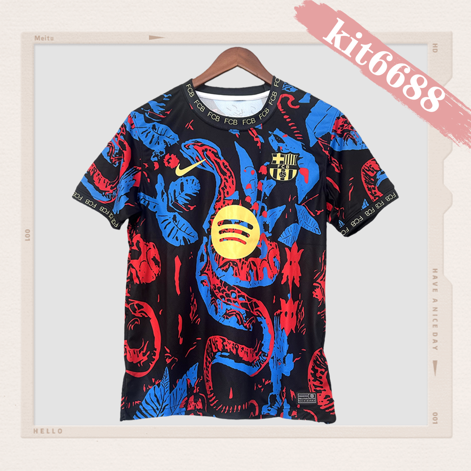 2025/2026 Barcelona Pre-match Football Jersey (Fan Edition)