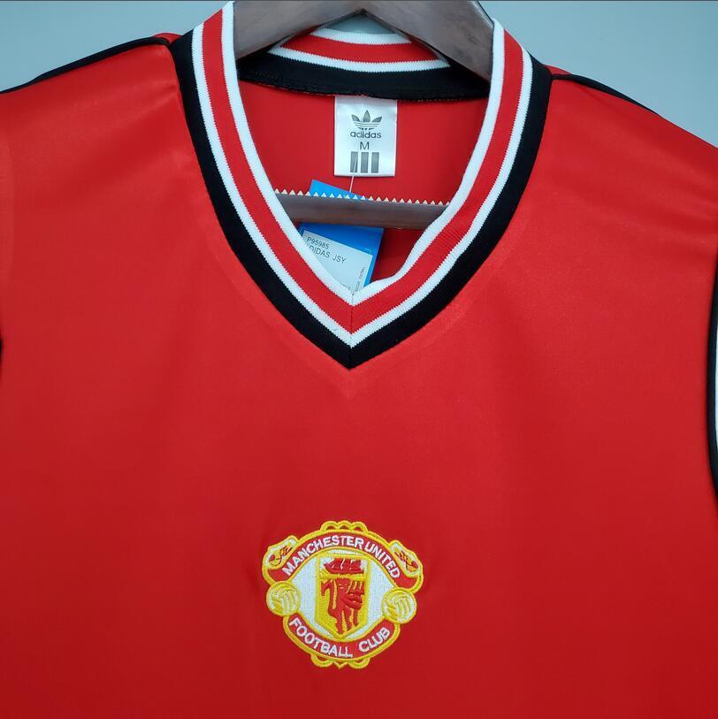 85/86 Manchester United home retro football jersey