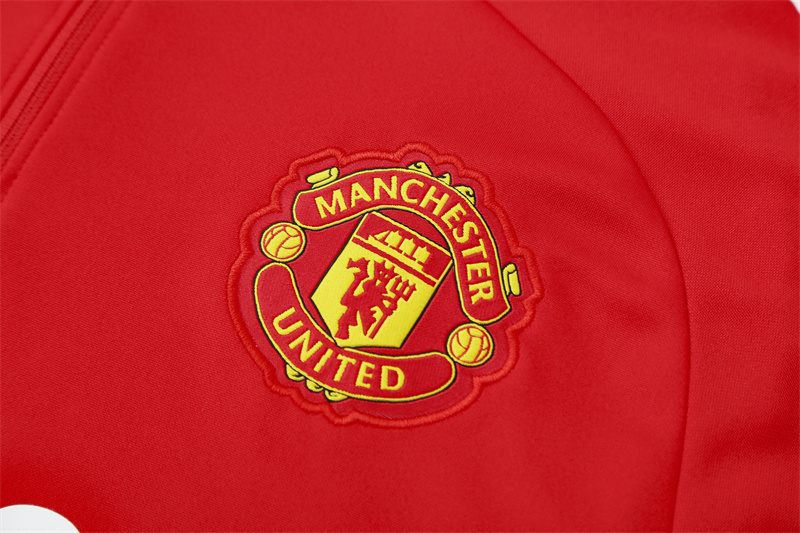 25/26 Manchester United red  Half Zip Training Kit (Adult Kids Kit)