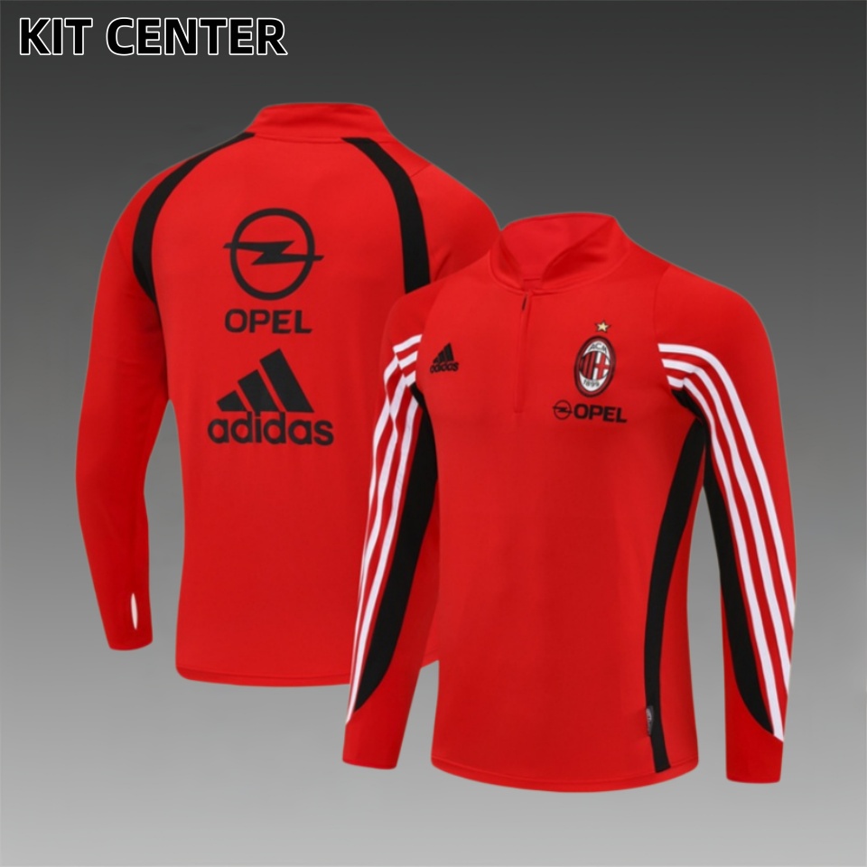 03/04 AC Milan Retro Training Shirt Long Sleeve Football Shirt