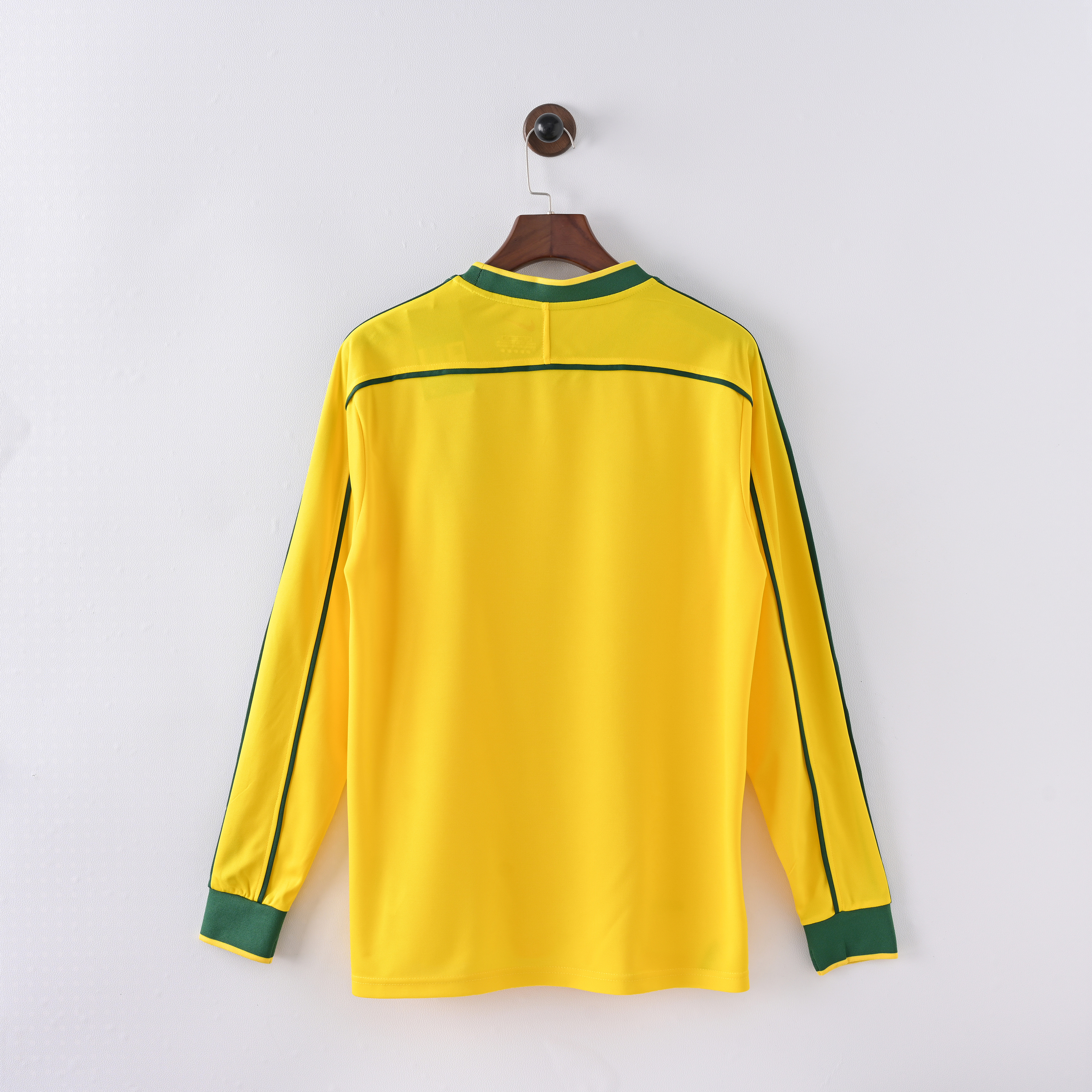 1998 Brazil home Retro Long-Sleeved Football Shirt (Fan Edition)