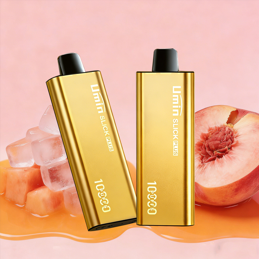 UMIN SLICKPLUS 10000 PUFFS-PEACH ICE