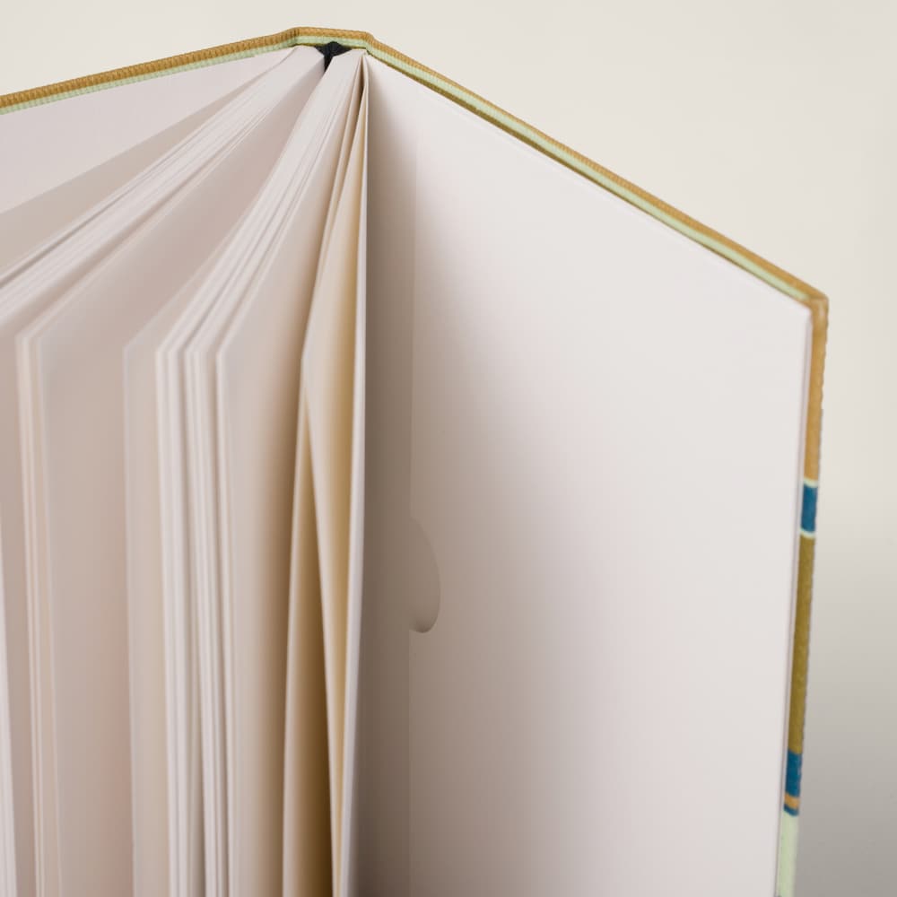 Fabric-covered agenda