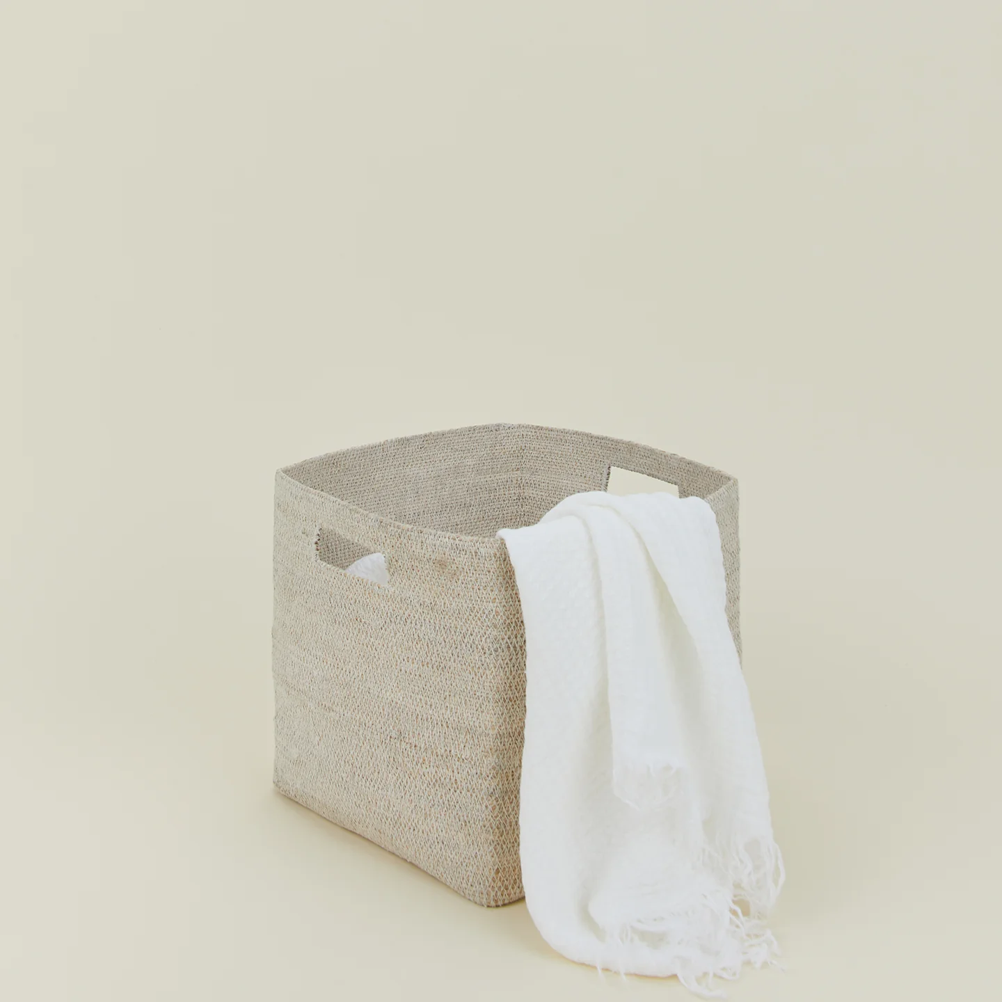 Essential Square Basket - White