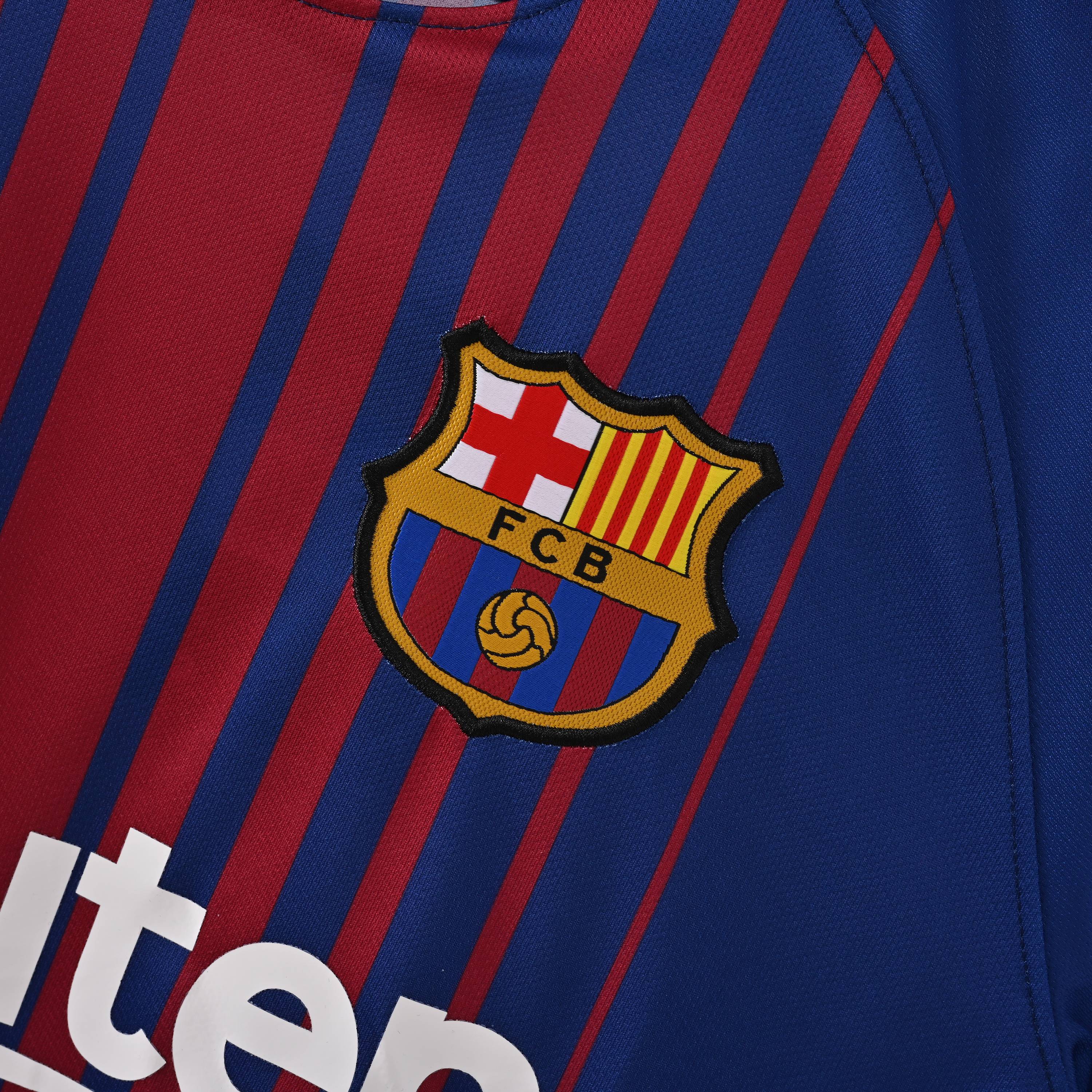 2017/2018 Barcelona Home Retro Football Jersey