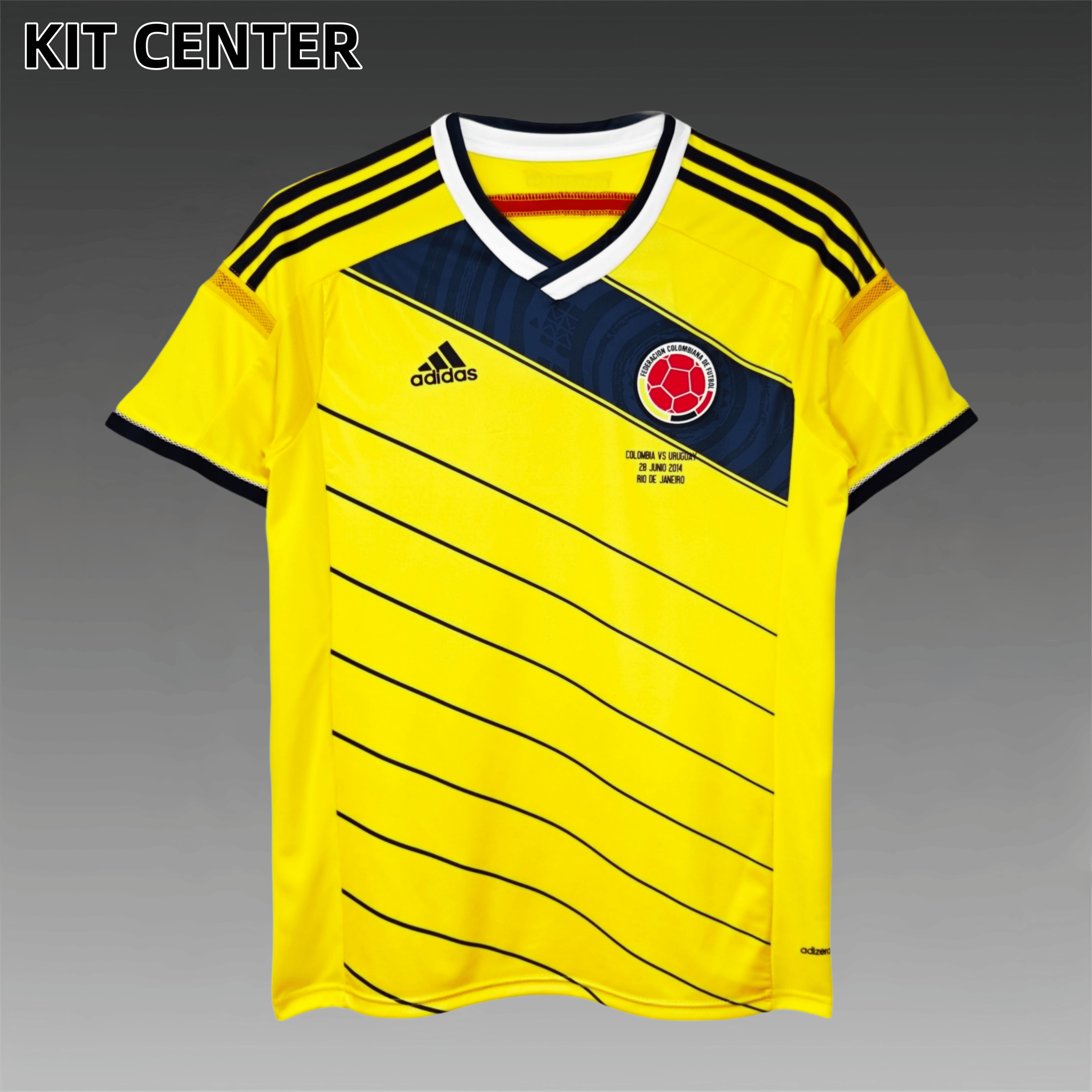 2014 Colombia home Retro Football Shirt