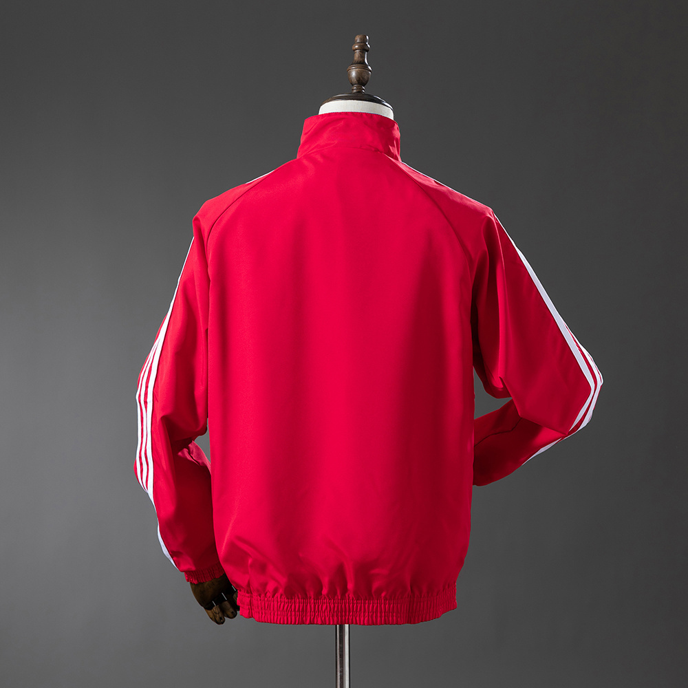 25/26 Manchester United Reversible Jacket Windbreaker - Black/Red