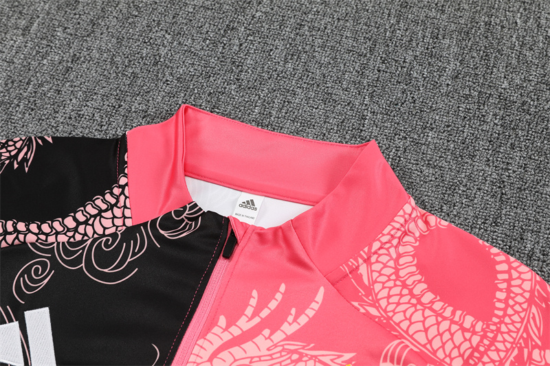 2024/2025 Real Madrid Black Pink Adult Half Zip Training Kit (Adult Kit)