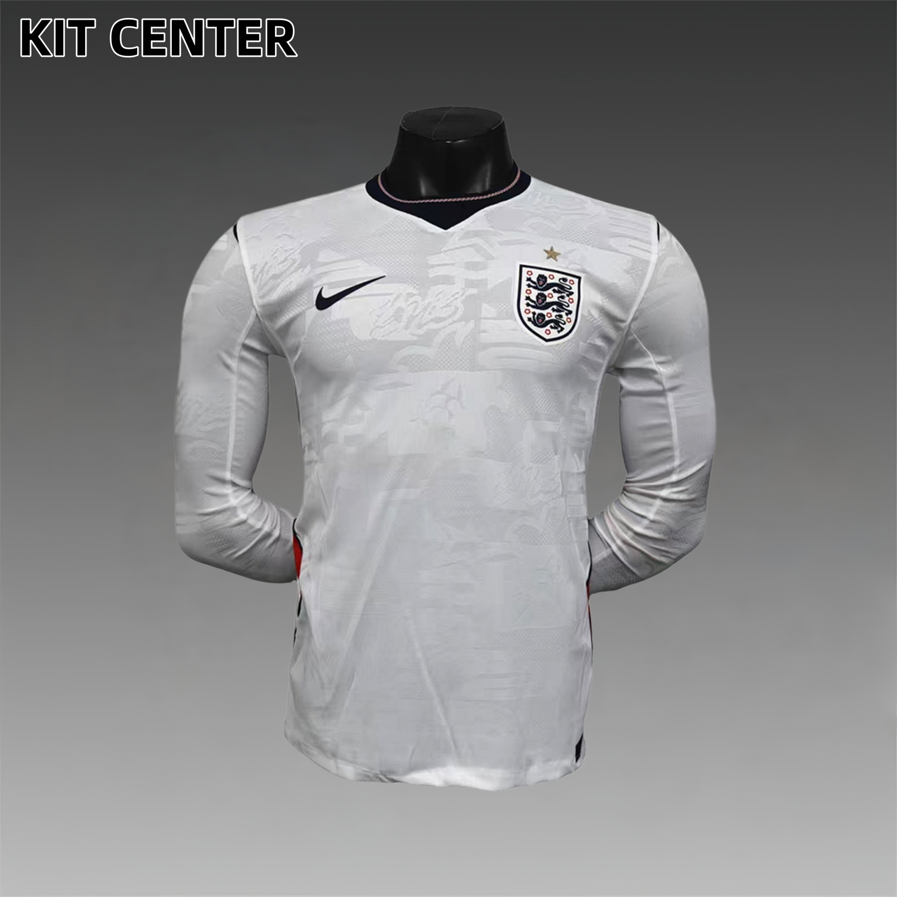 2026 England Home long sleeves Football Jersey (Players)