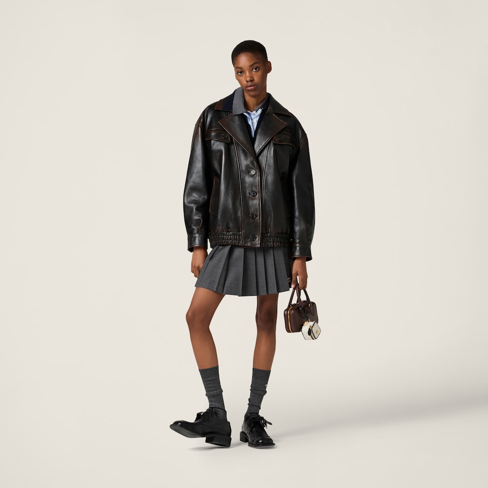 Nappa leather jacket