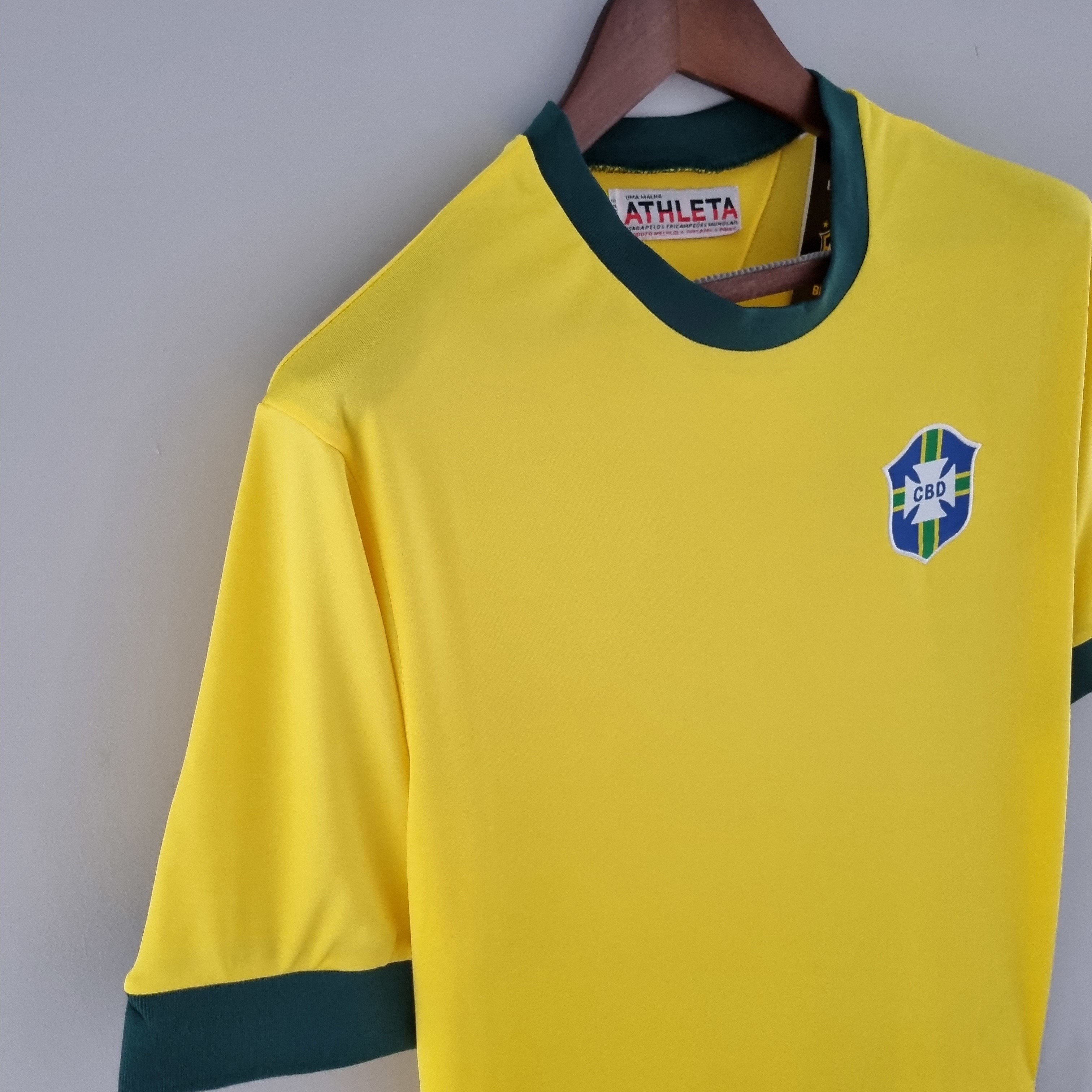 1970 Brazil Home Retro Football Shirt