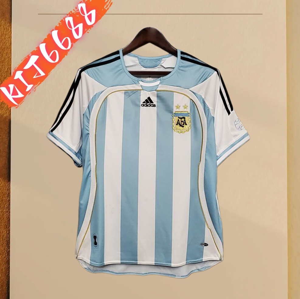 2006 Argentina Home Retro Football Shirt