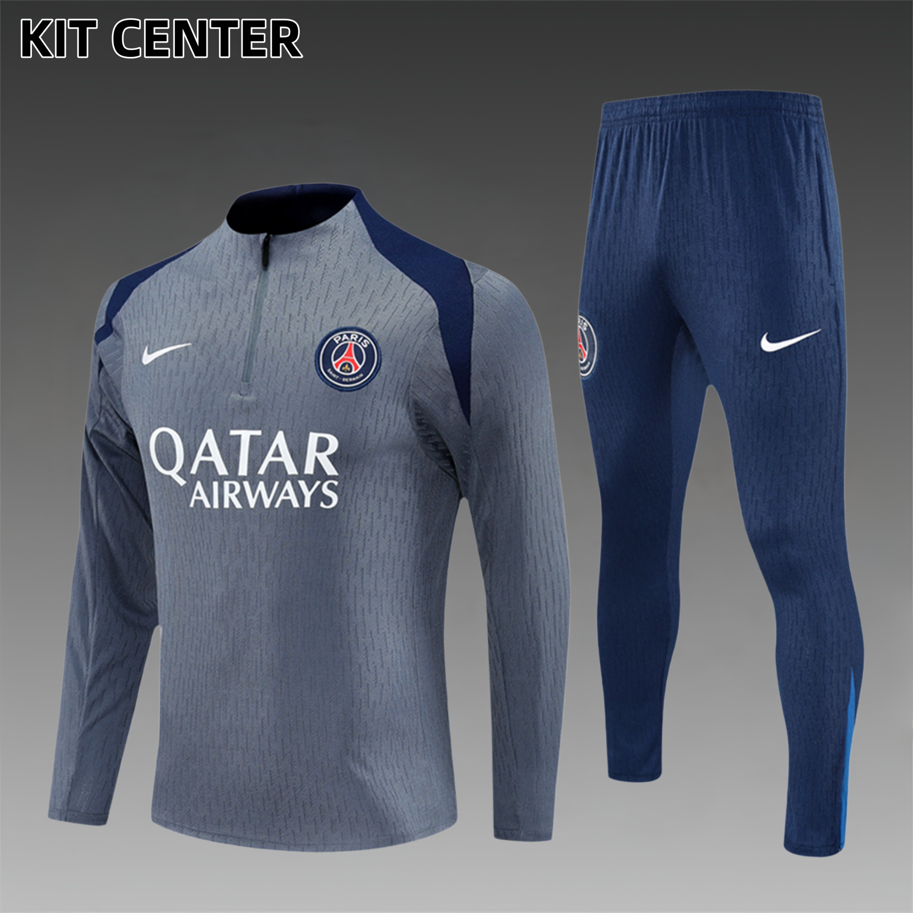 2025/2026 Paris Saint-Germain Kids Half Zip Training Clothes (Kids Kit)