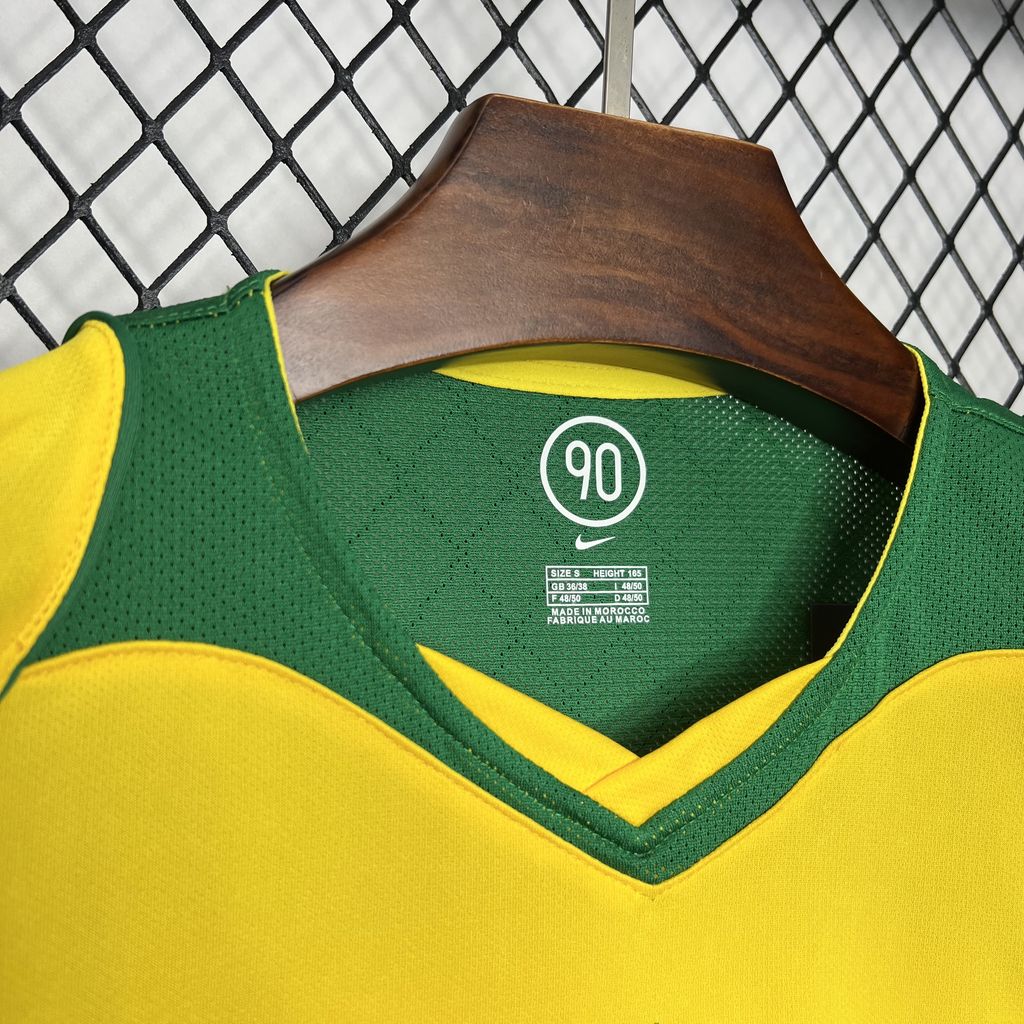 2004 Brazil Home Retro Football Shirt