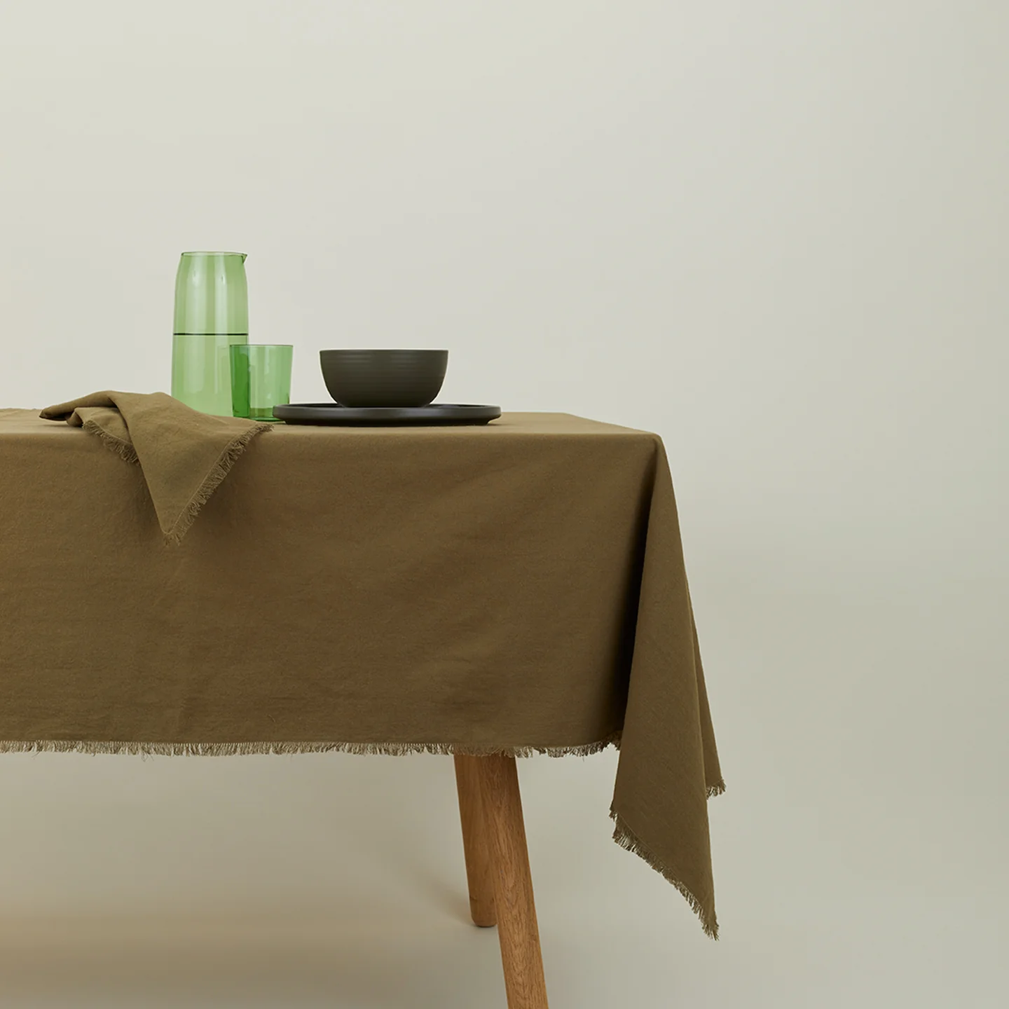 Essential Cotton Tablecloth - Olive