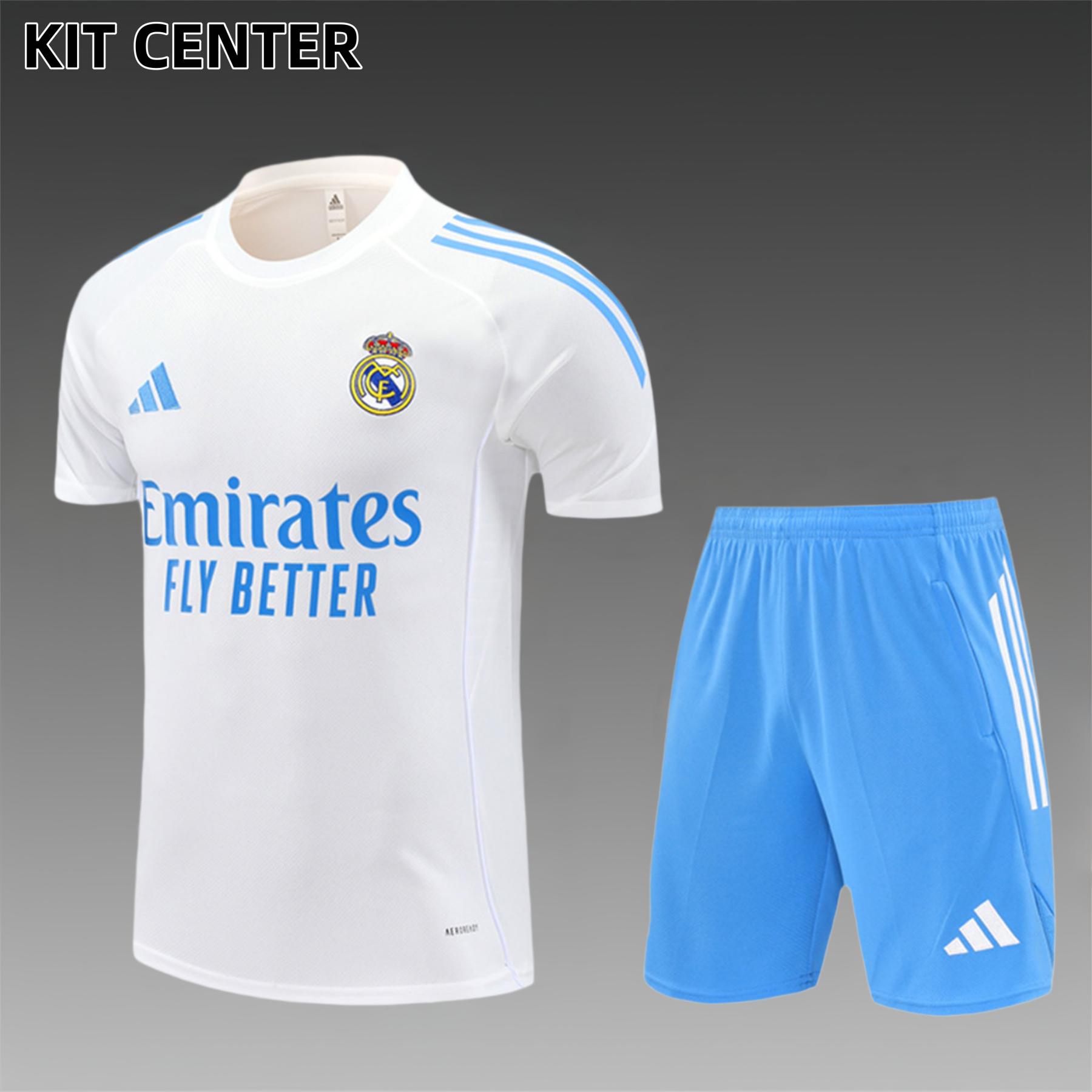 2025/2026 Real Madrid Short Sleeve Training Jersey for Kids (Adult Kids Kit)