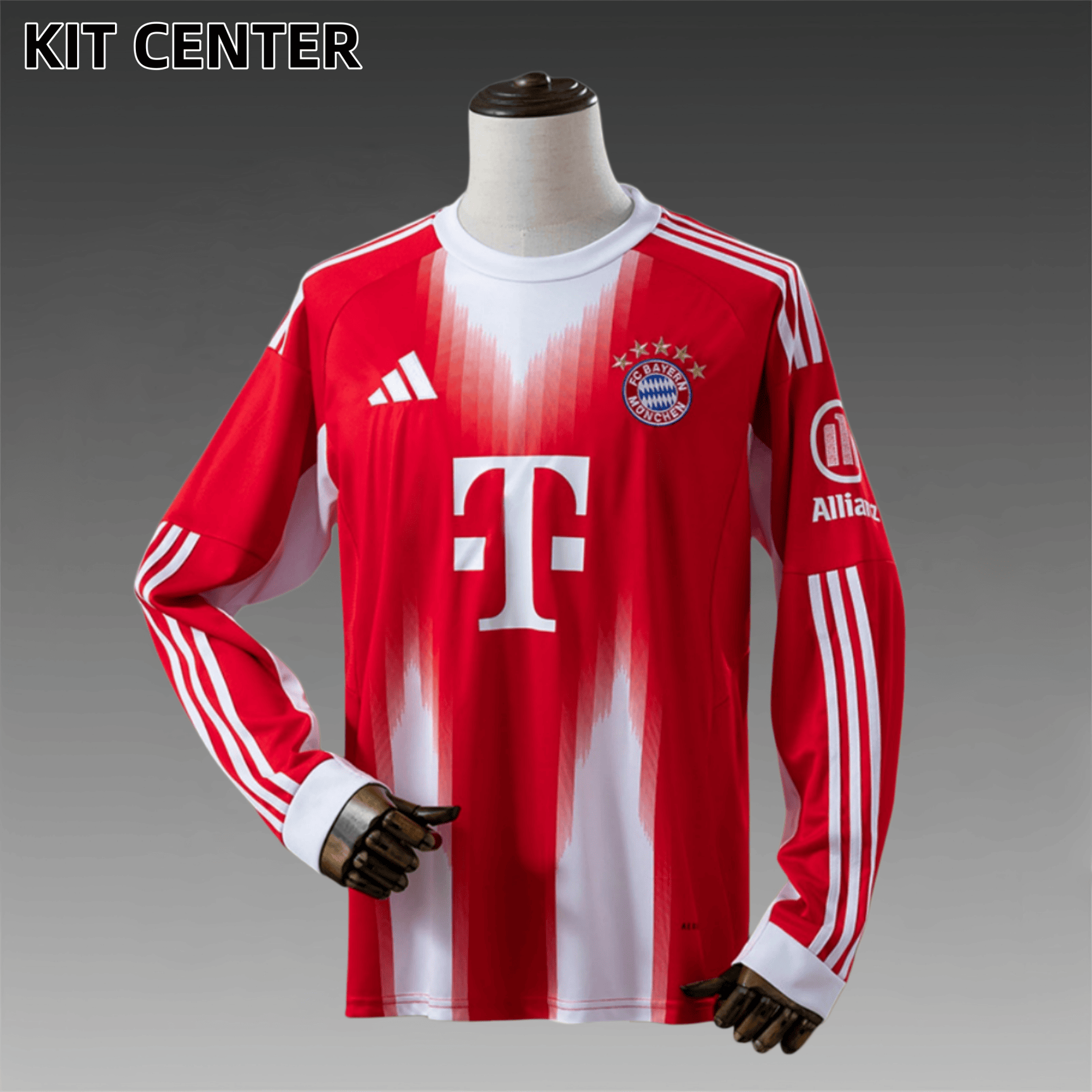 2025/2026 Bayern Munich Home Long-Sleeve Football Shirt (Fan Edition)