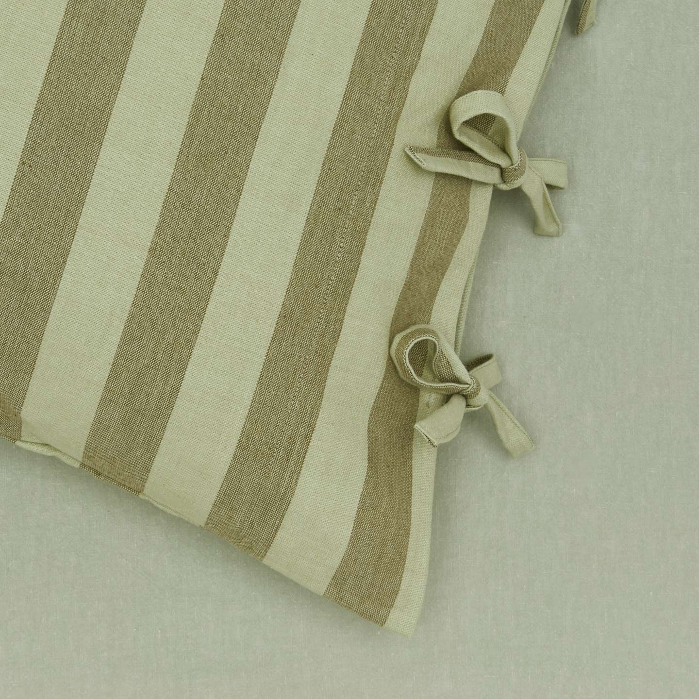 Essential Stripe Pillowcases, Set of 2 - Sage/Olive