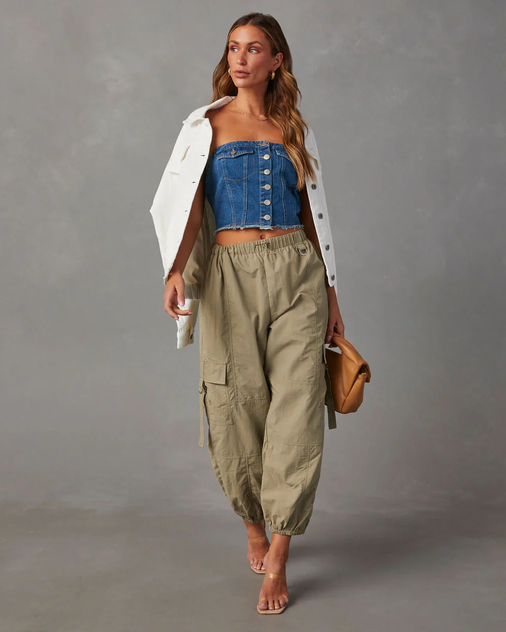 Tarsen Denim Tube Top