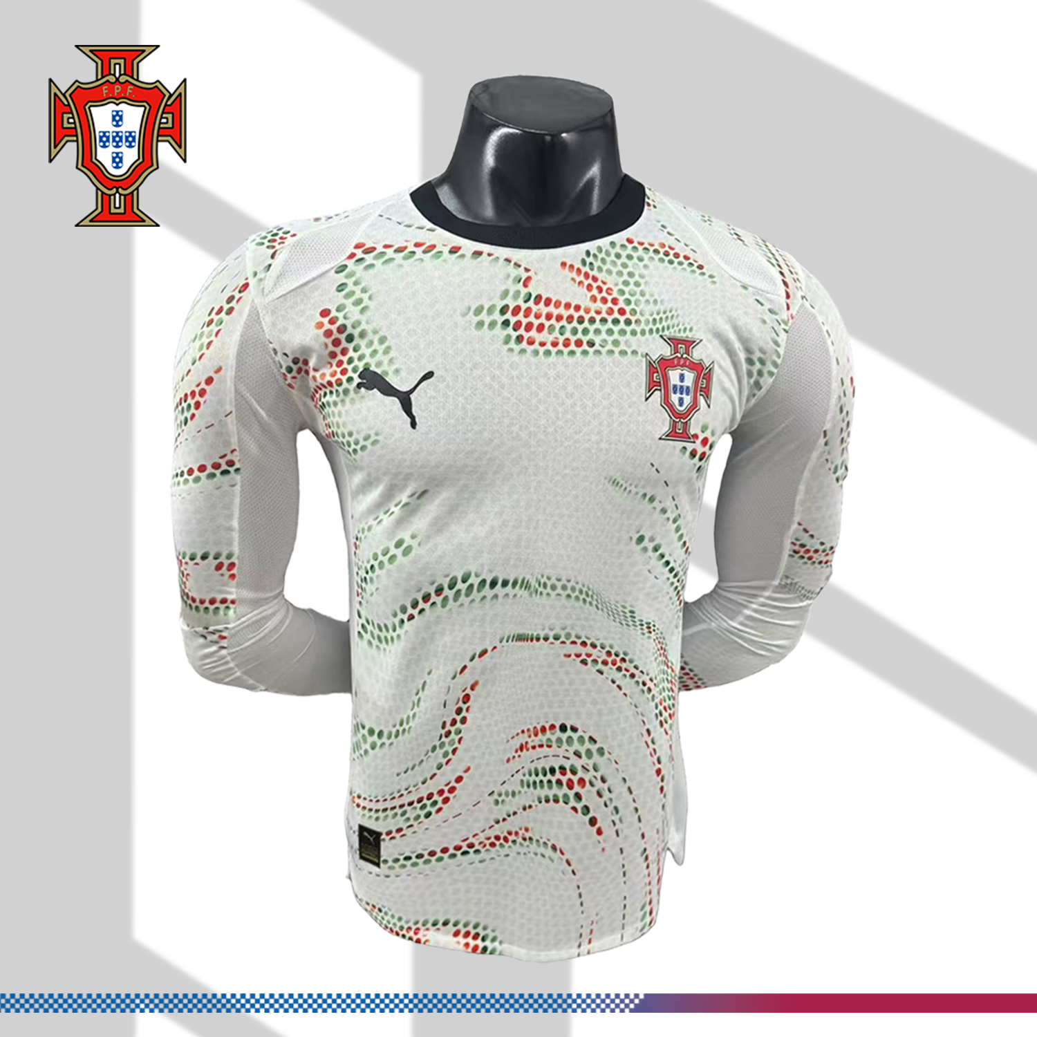 2025/2026 Portugal Away Long Sleeve Football Jersey (Player Version)