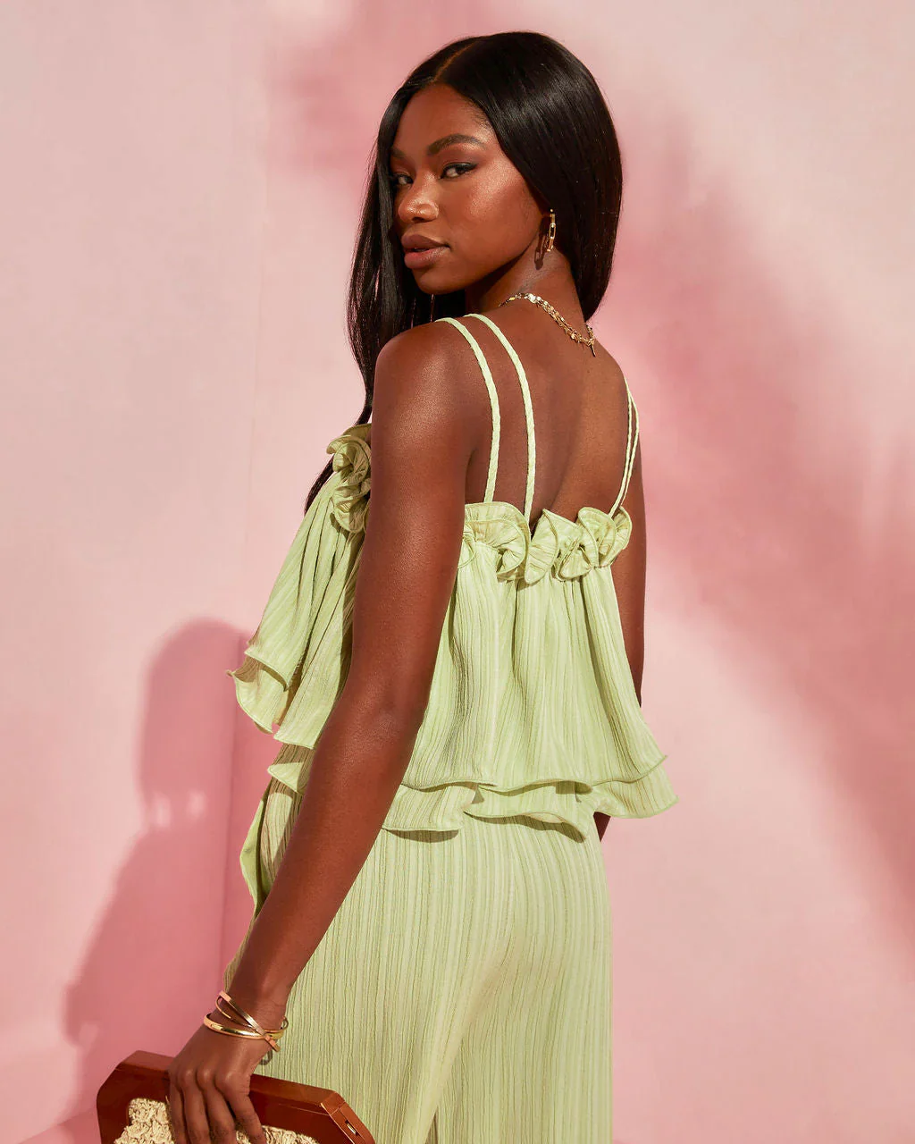 Ariella Ruffle Tiered Top