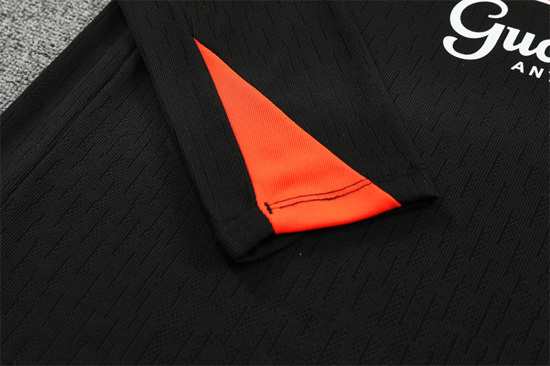 25/26 Brazil black Half Zip Training Kit (Adult Kids Kit)