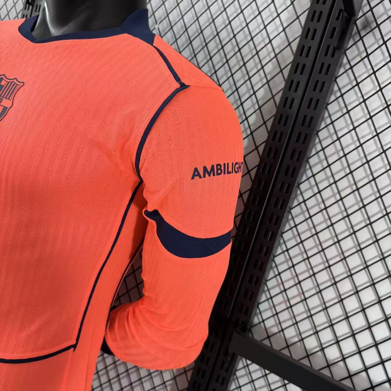 2025/2026 Barcelona Third Long Sleeve Football Shirt (Player Version)