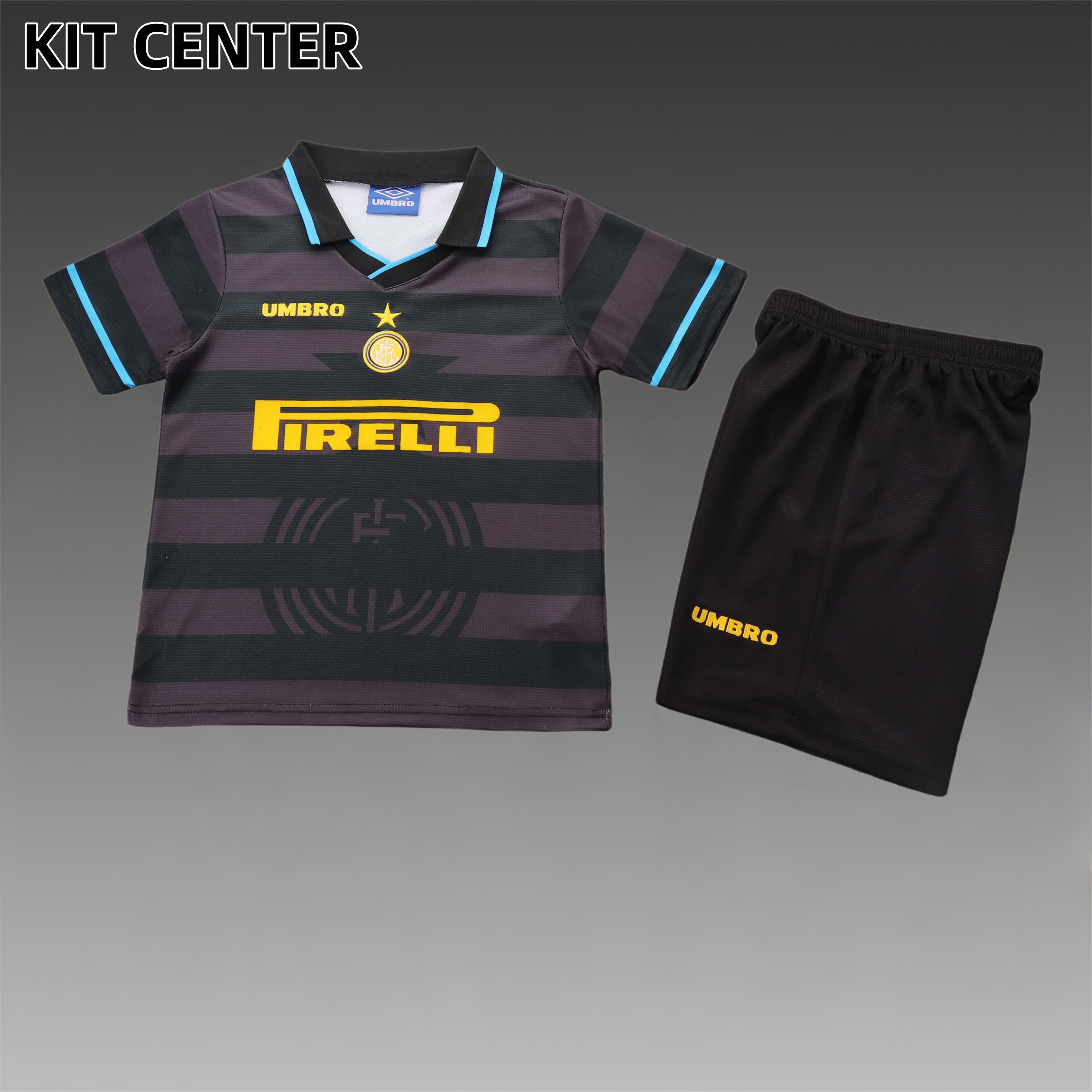 1997/1998 Inter Milan Third Away Retro Football Shirt Kids Kit