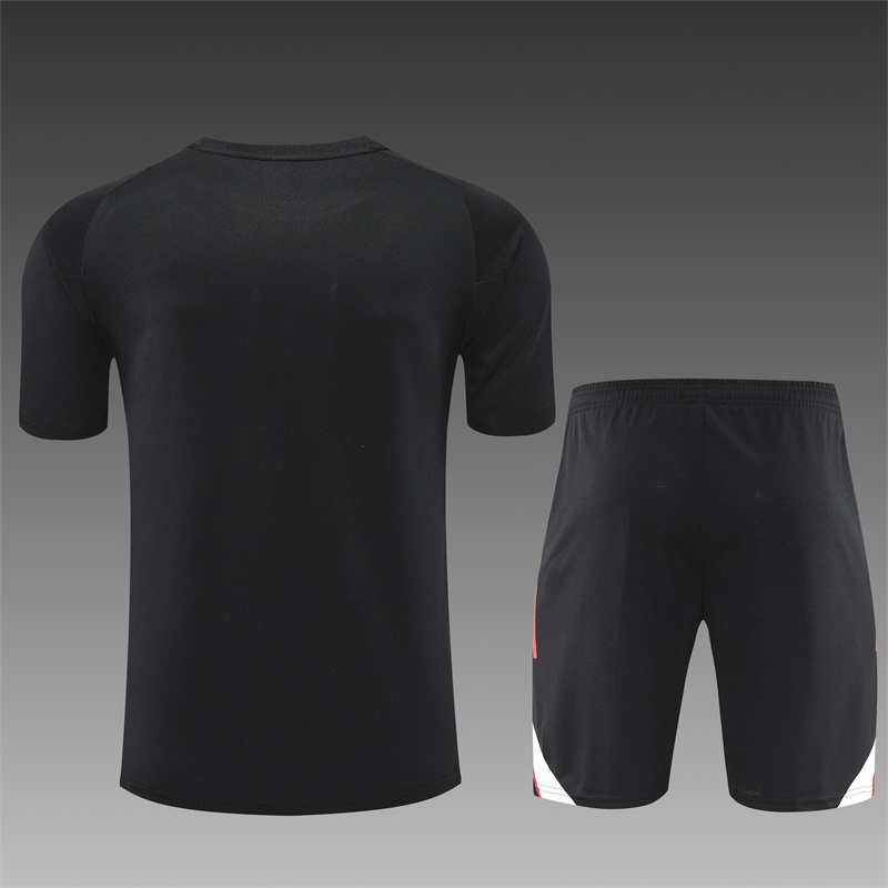 25/26 Liverpool black Short Sleeve Training Wear ( Adult kit Kids )