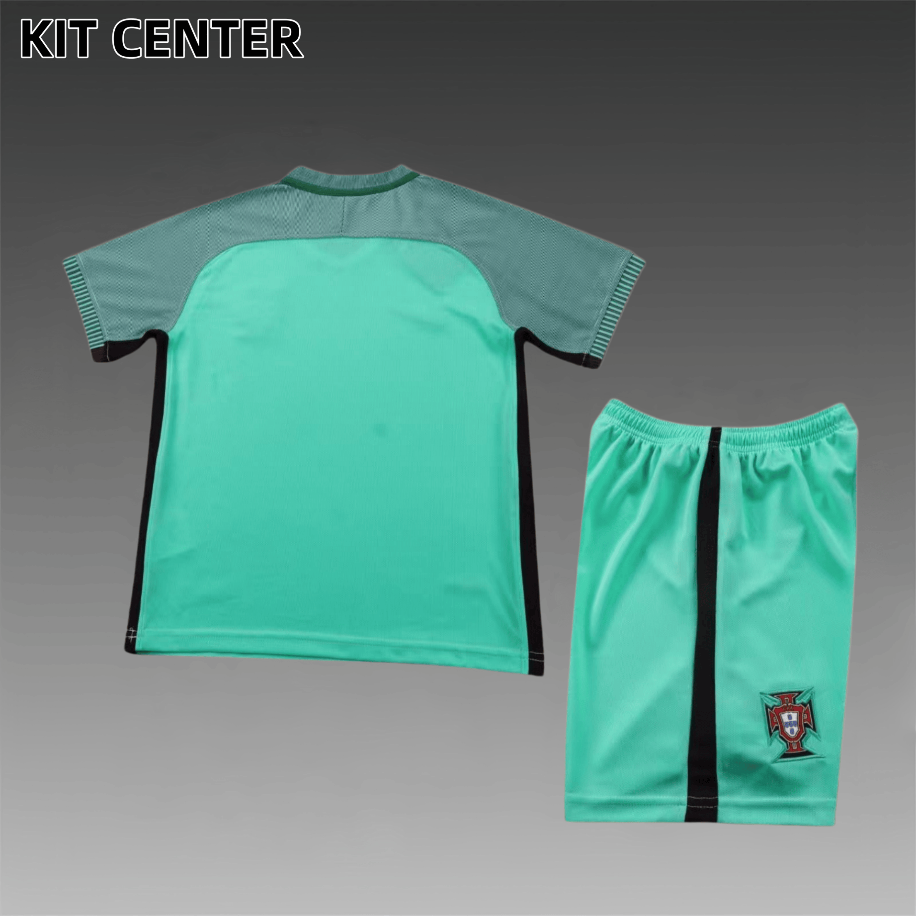 2016 Portugal Away Retro Football Shirt  Kids Kit