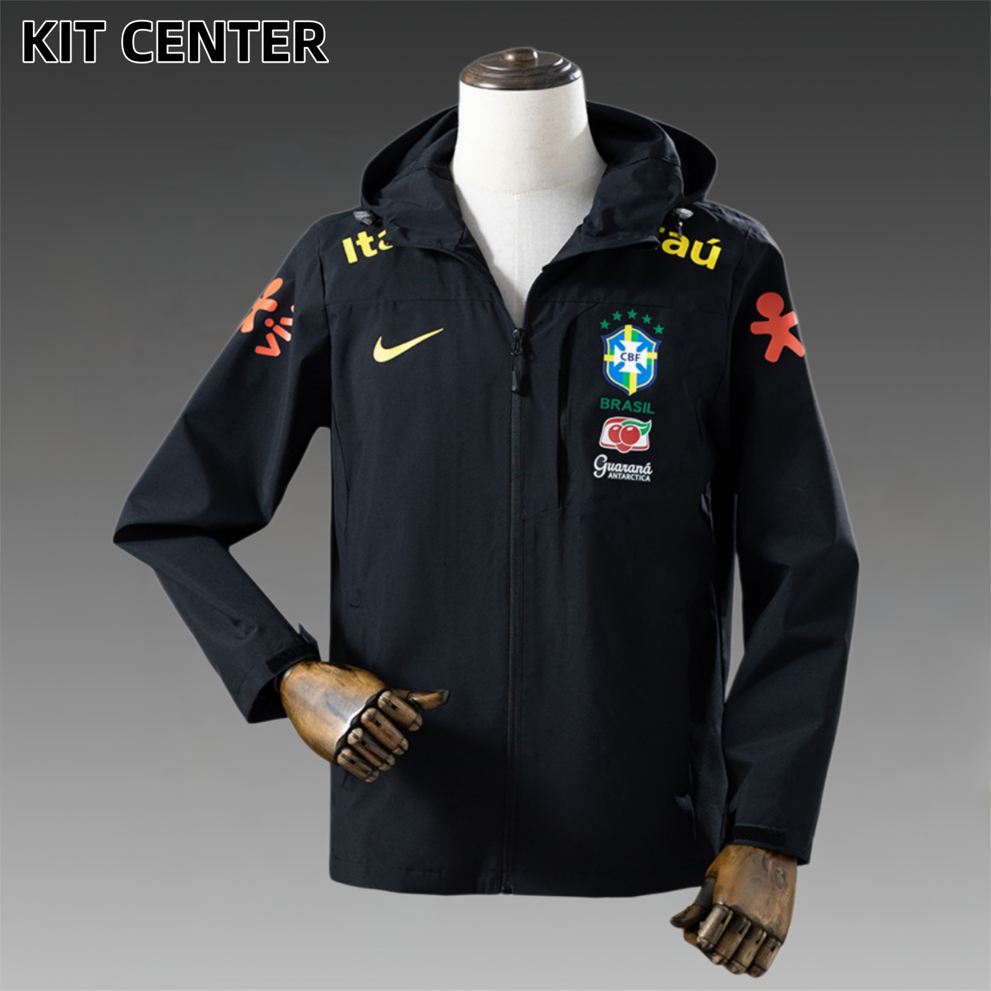Brazil Windbreaker Jacket - Black