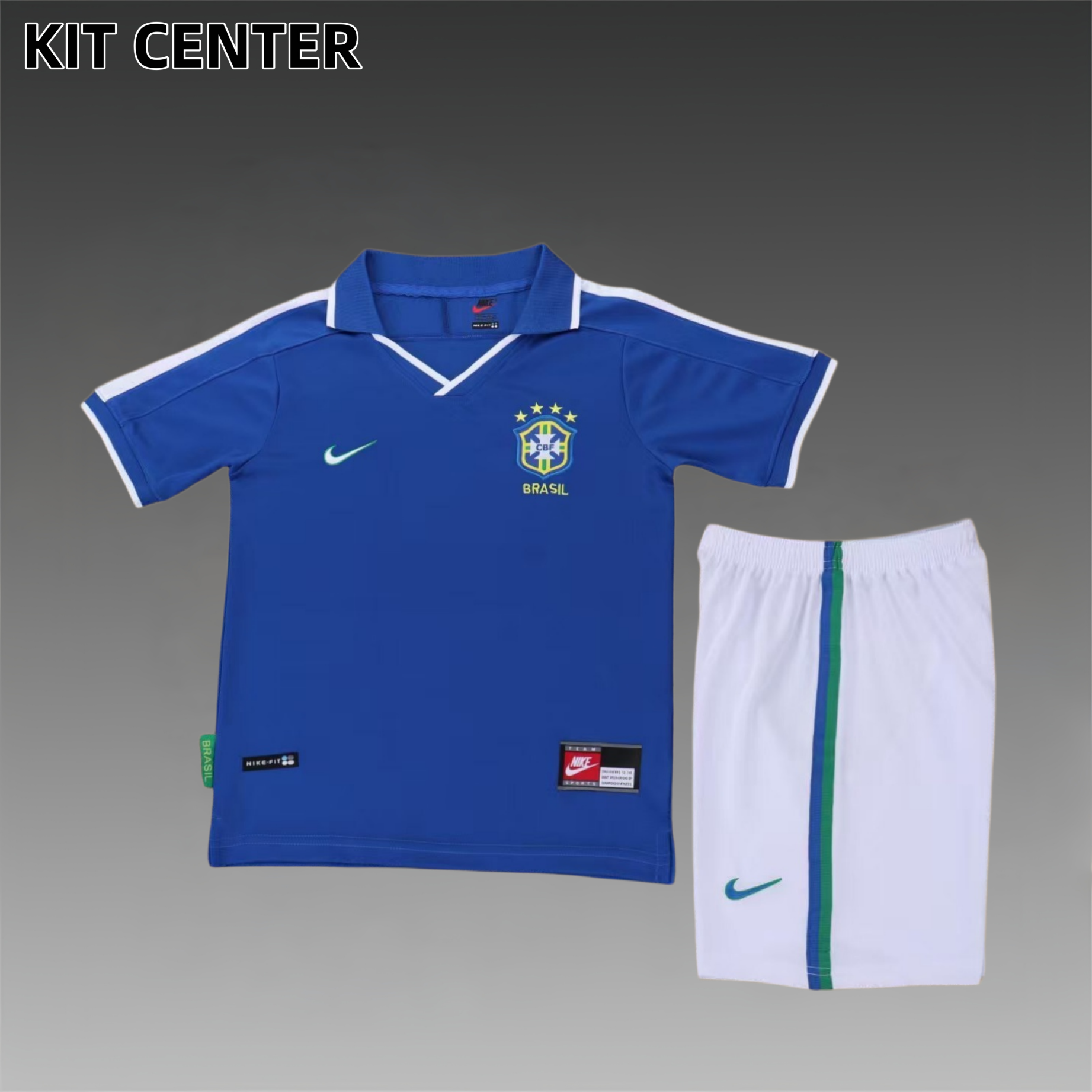 1997 Brazil Away Retro Kids Kit