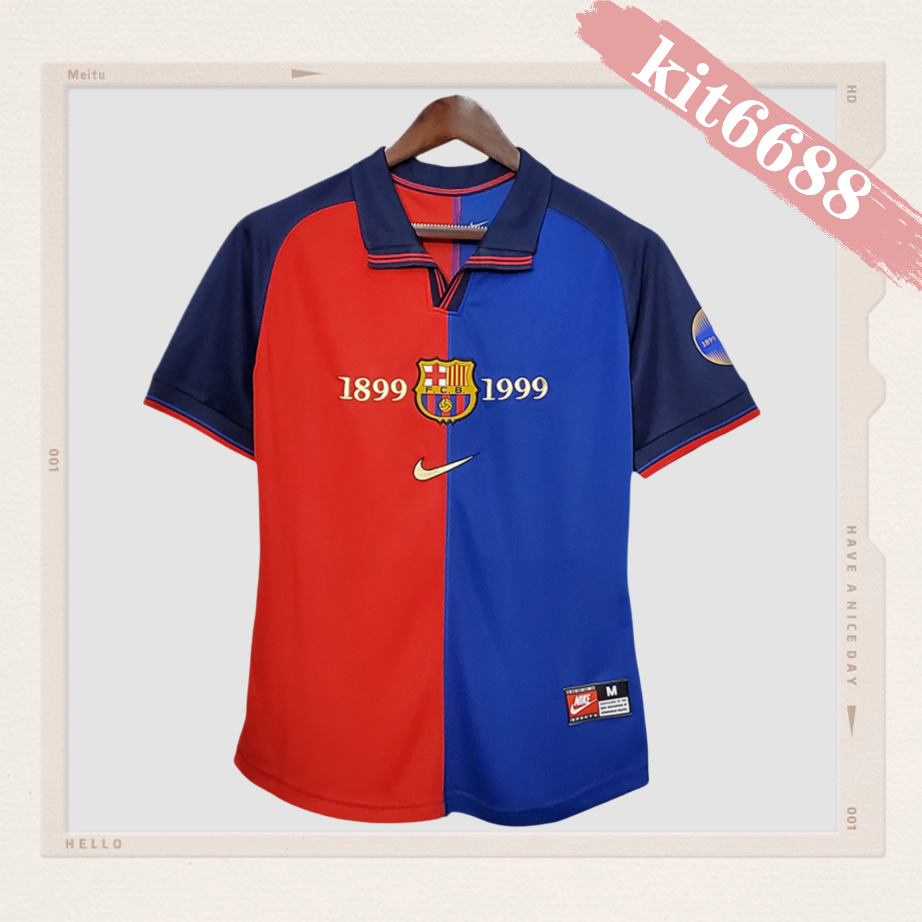 1899/1999 Barcelona 100th Anniversary Retro Home Jersey