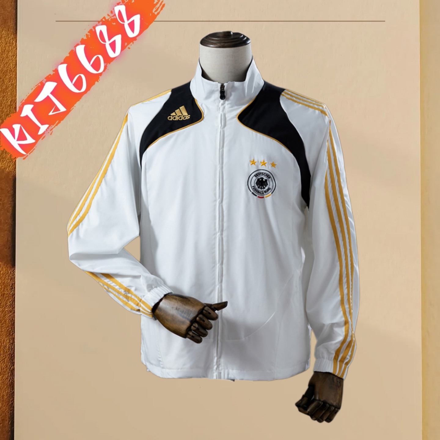 08/09 Germany  Retro Football Casual Windbreaker