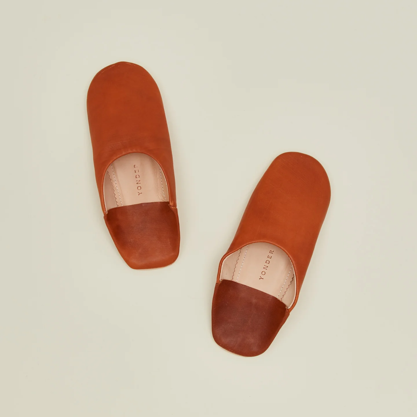 Handmade Leather Slippers - Toffee