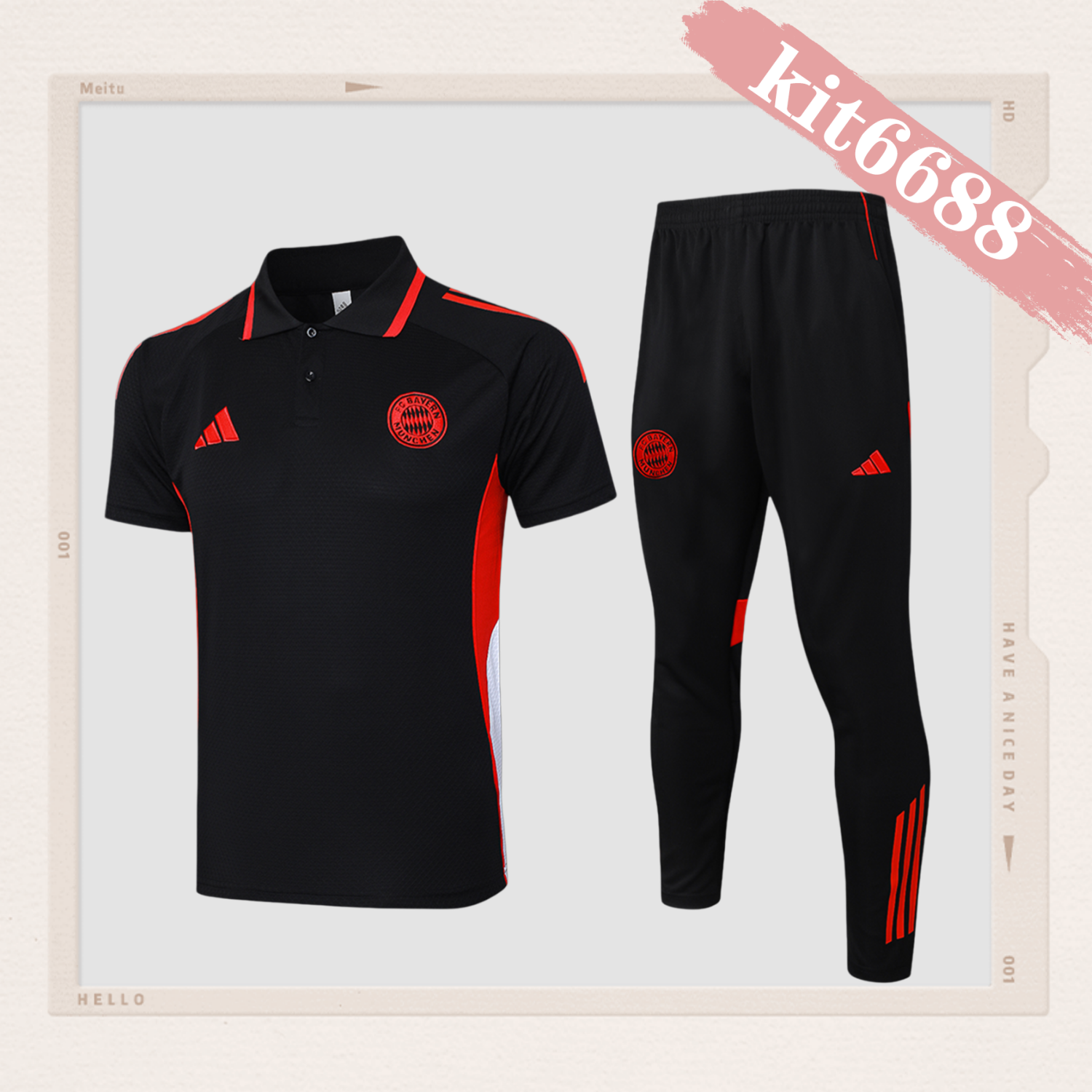 2025/2026 Bayern Munich polo black (adult kit)