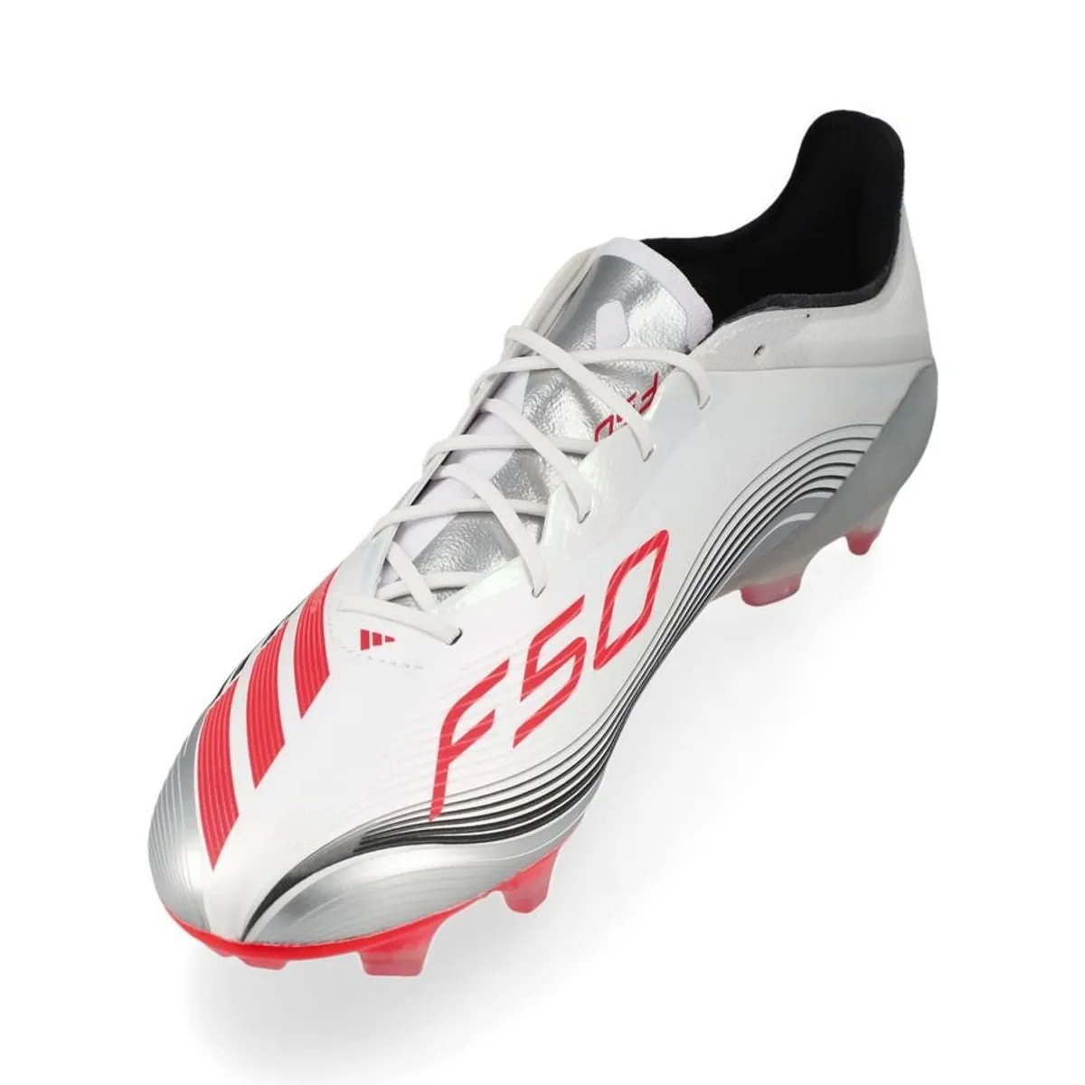 F50 Messi Elite FG Prestig10 - Footwear WhiteLucid RedSilver Metallic